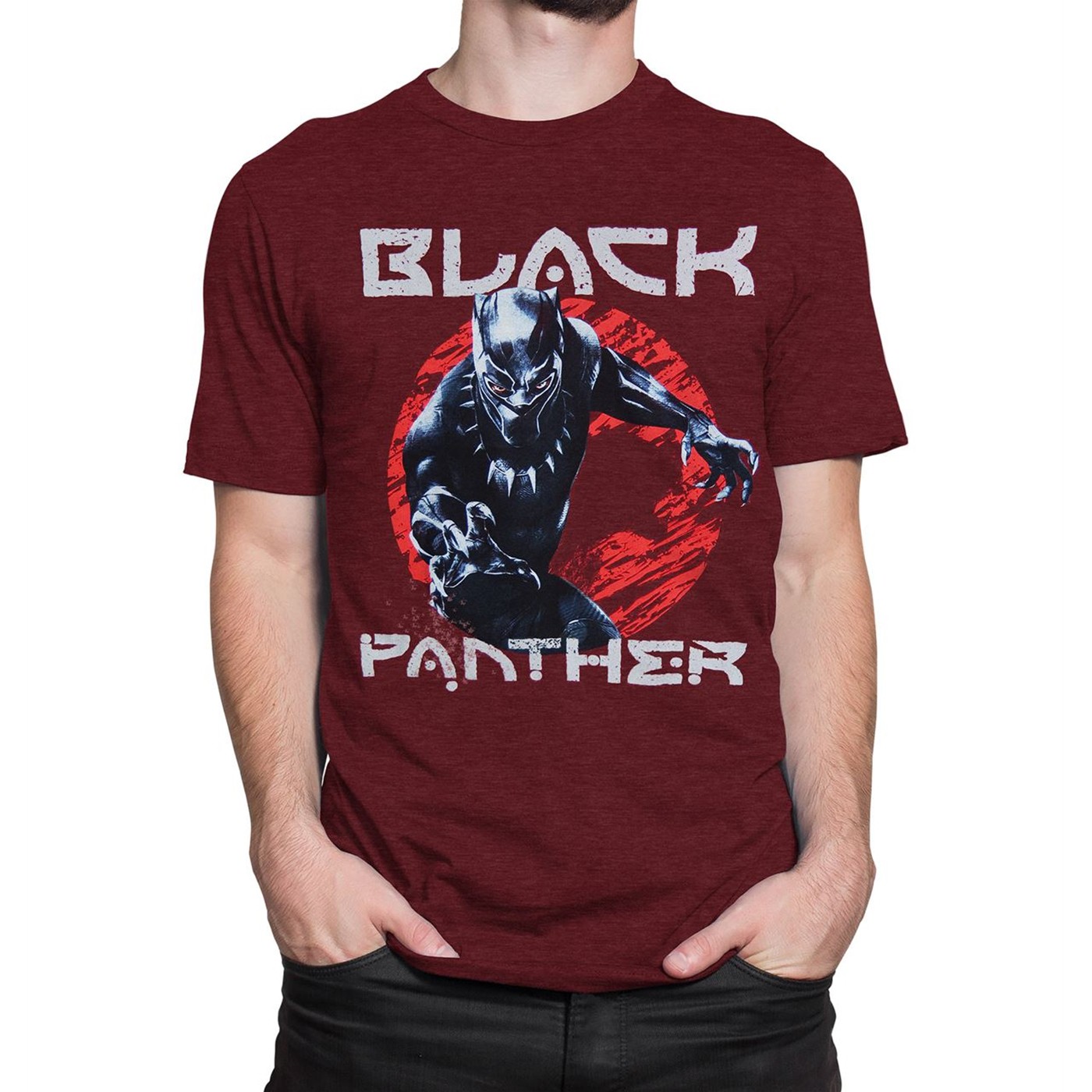 Black Panther Movie Attack Men's T-Shirt, Red