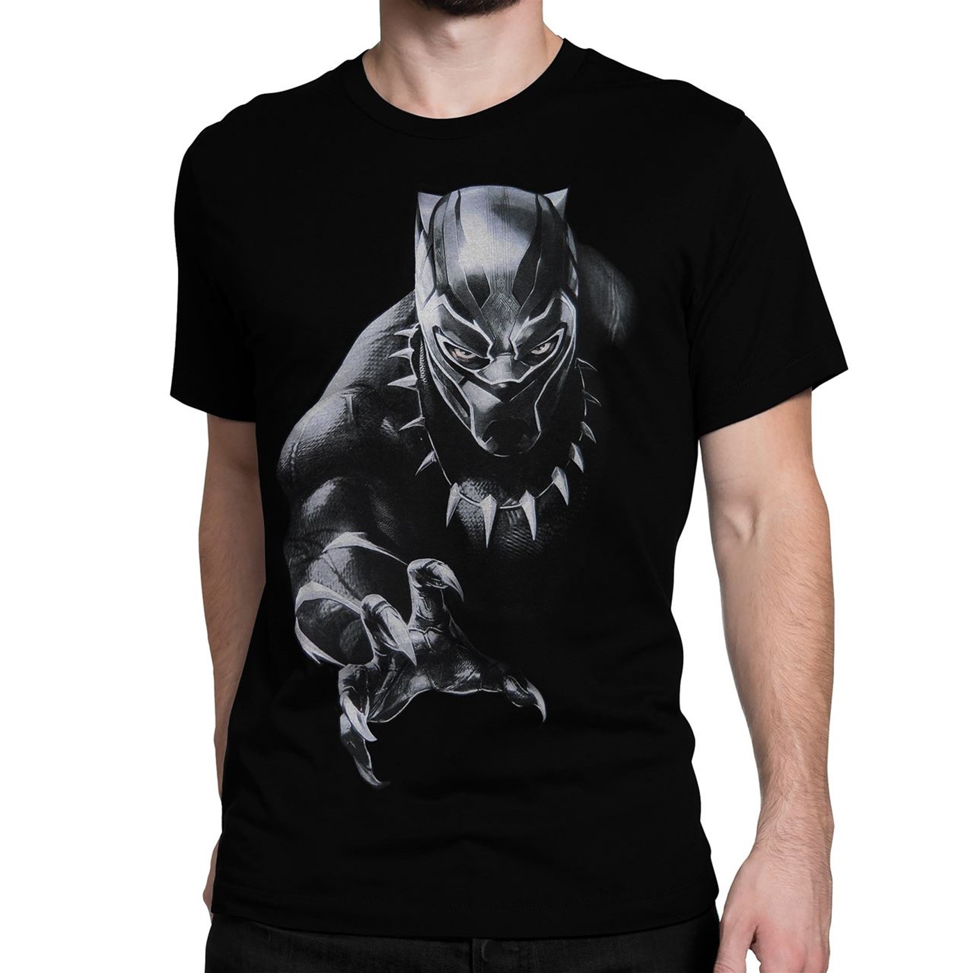 Black Panther Claw Scratch T-Shirt, Black