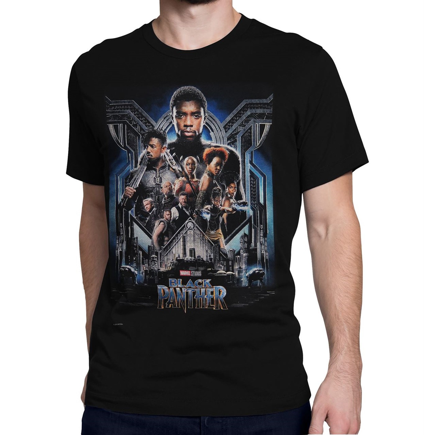 Black Panther Movie Poster Men's T-Shirt, Black