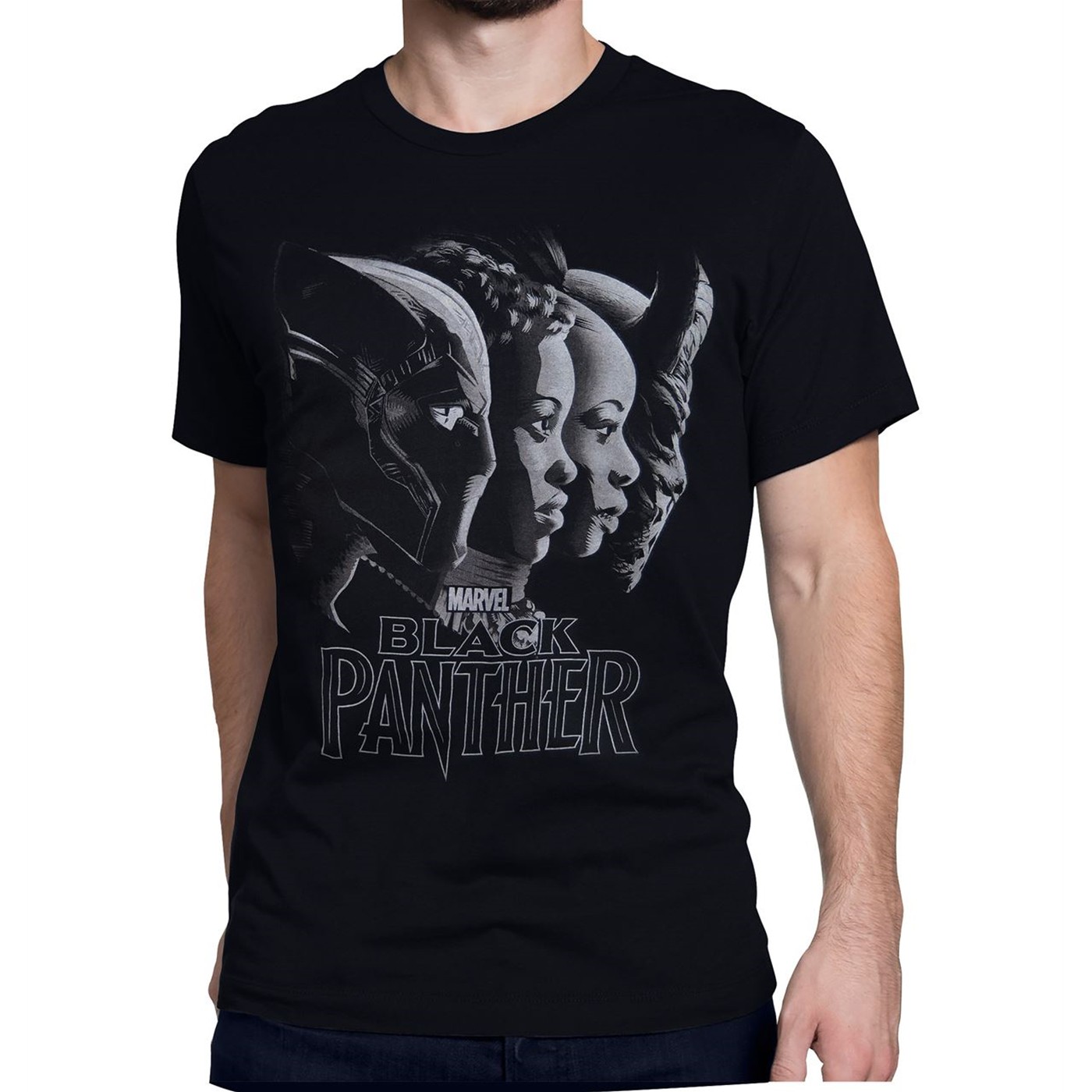 Black Panther Movie Team Up Men's T-Shirt, Black