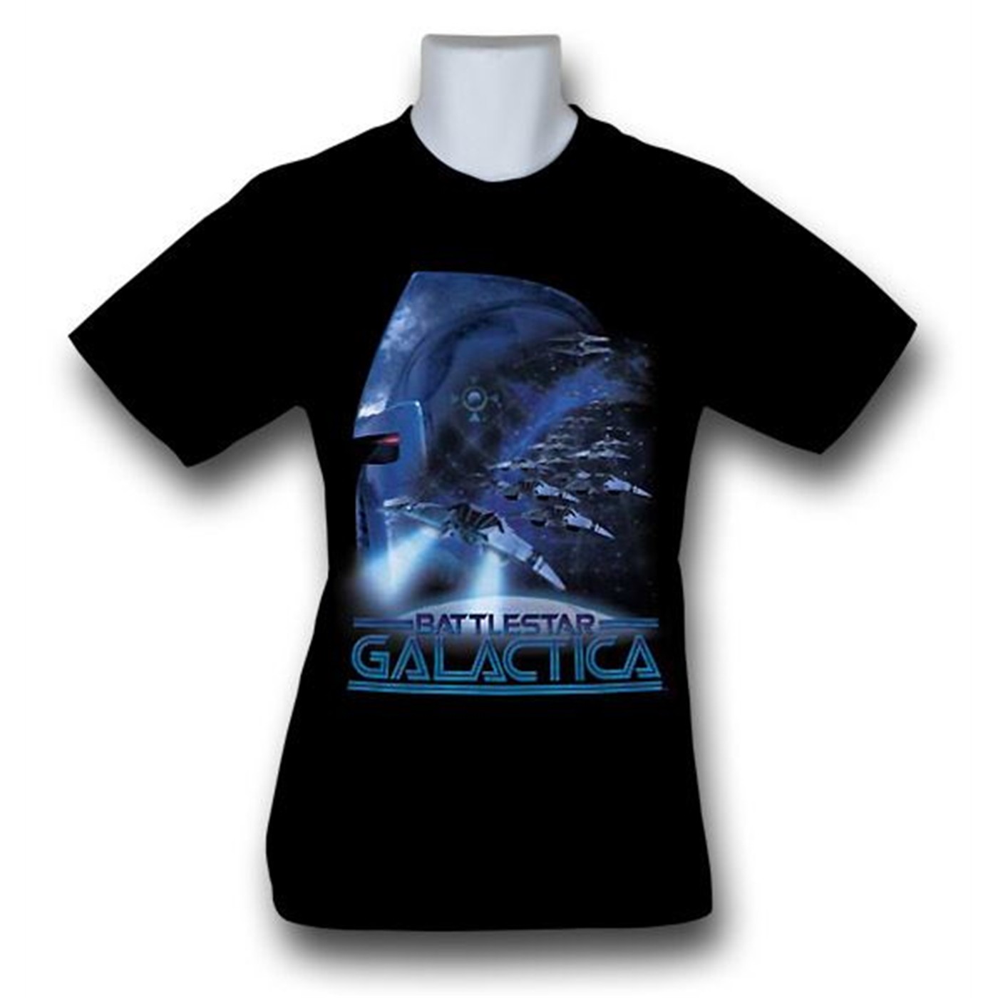 Battlestar Galactica Cylon Attack T-Shirt, Black