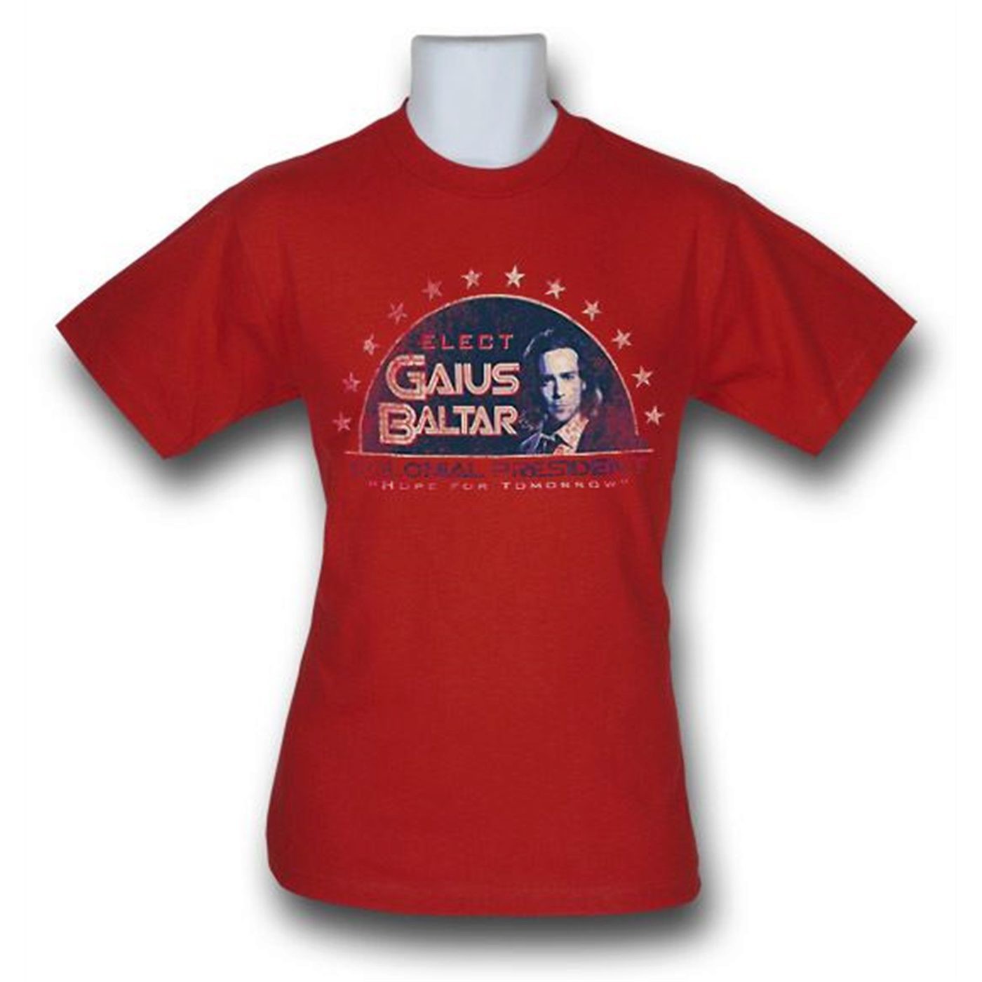 Battlestar Galactica Elect Baltar T-Shirt, Red