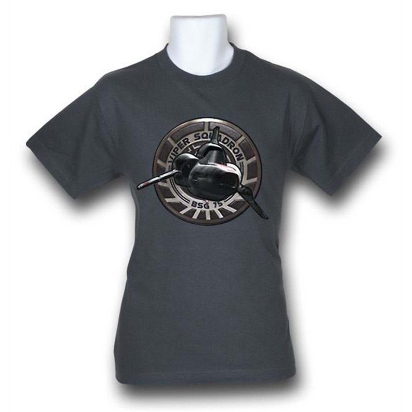 Battlestar Galactica Viper Squadron T-Shirt, Grey