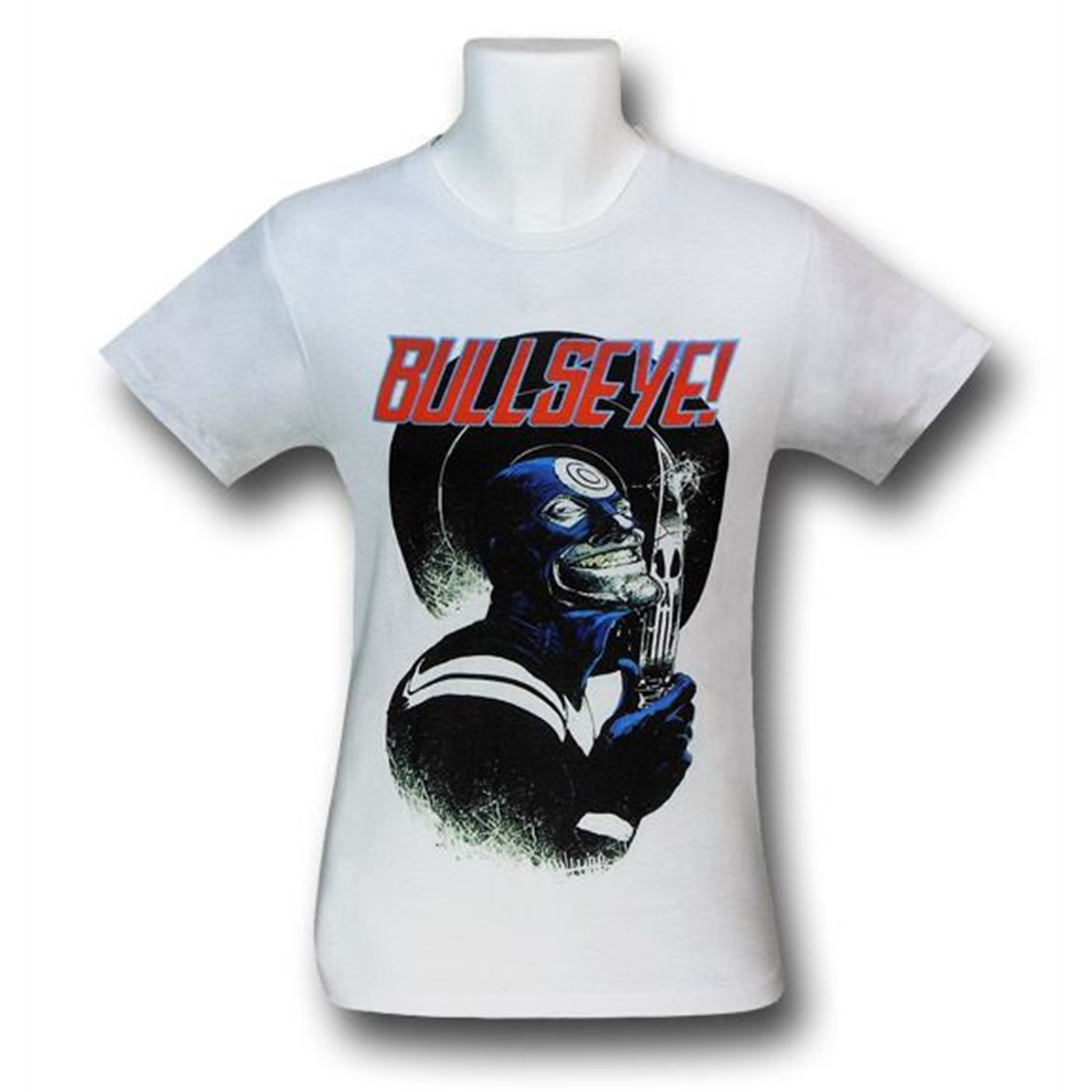 Bullseye Knife White 30 Single T-Shirt, White
