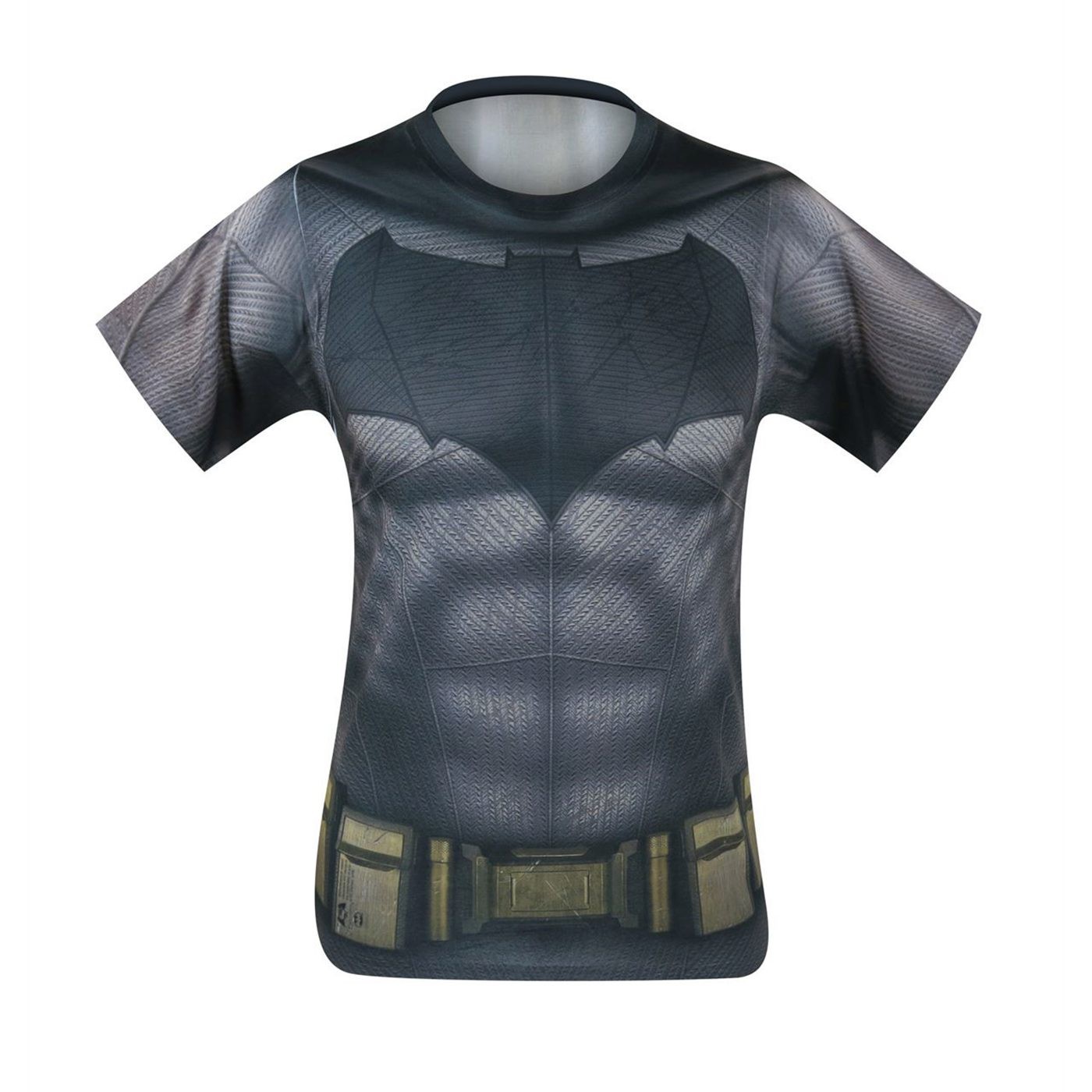 Batman Vs Superman Batman Sublimated Costume T-Shirt, Grey