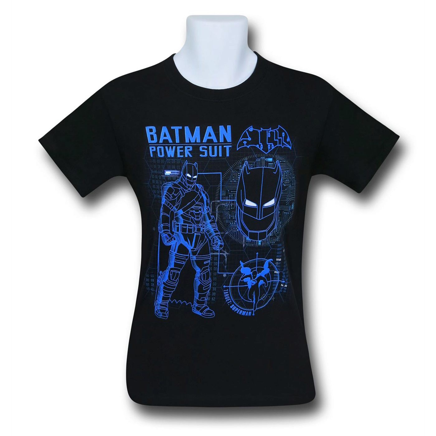 Batman Vs Superman Power Suit T-Shirt, Black