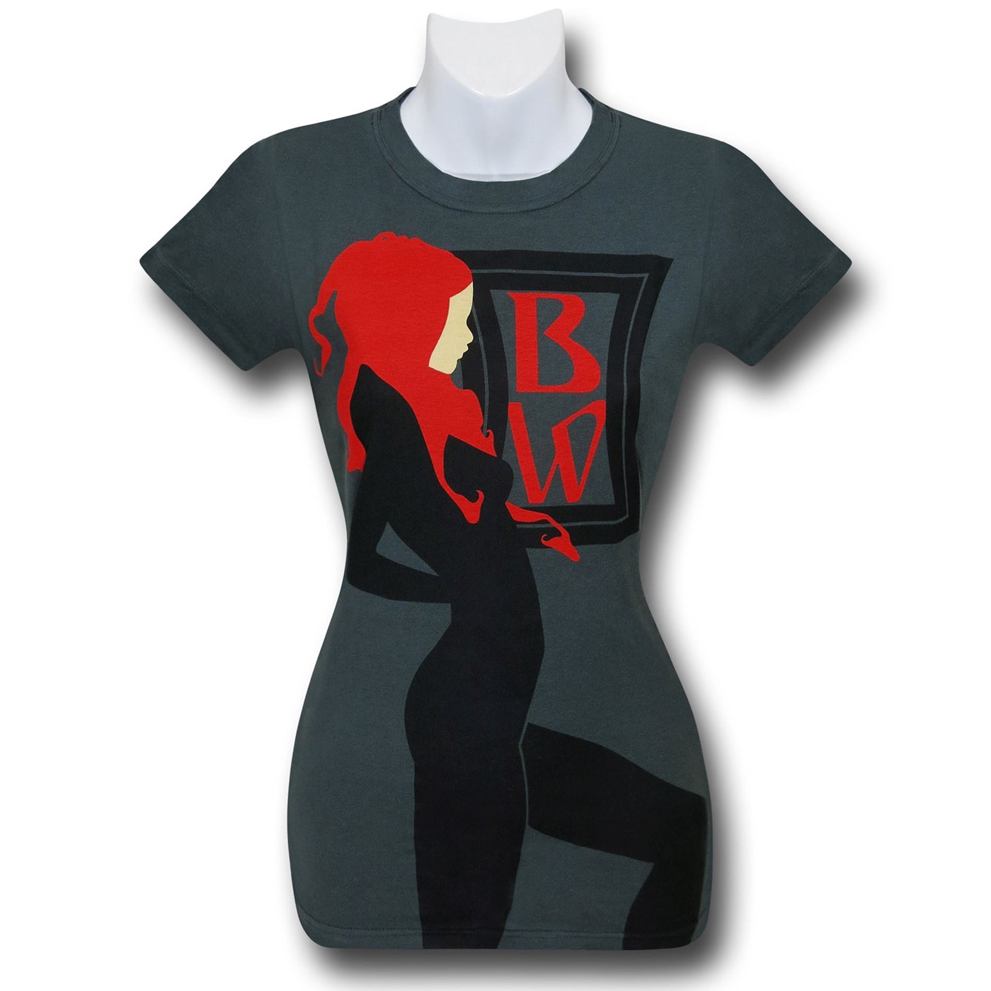Black Widow Art Nouveau Women's T-Shirt, Grey