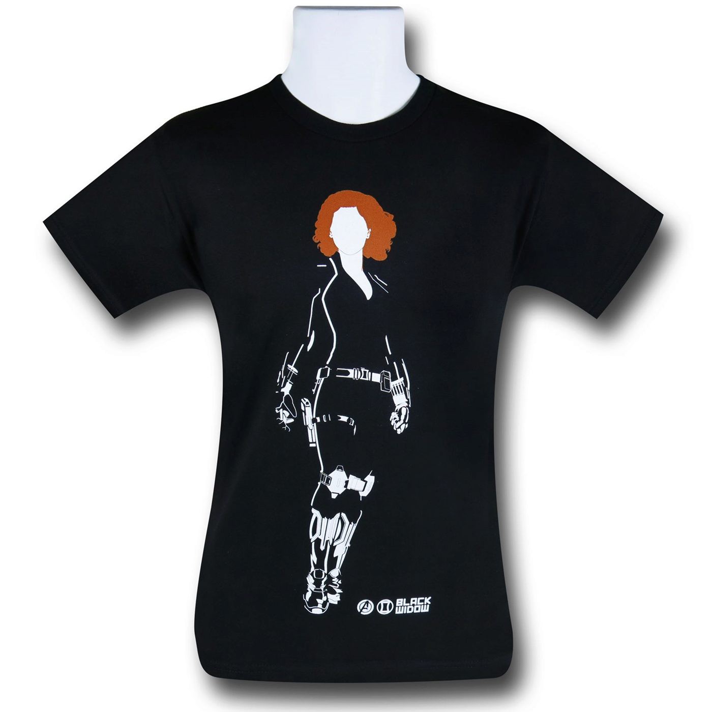 Black Widow Avengers AoU Minimalist T-Shirt, Black
