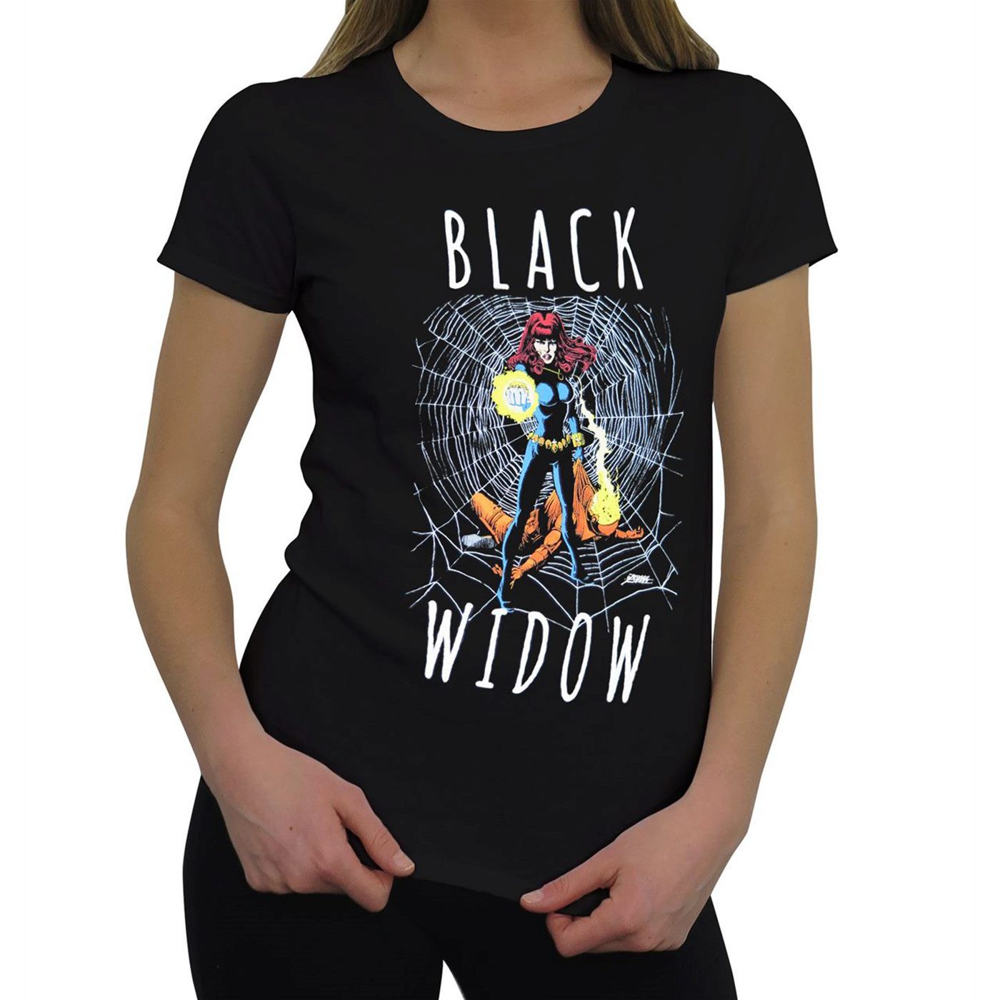 black widow shirt design