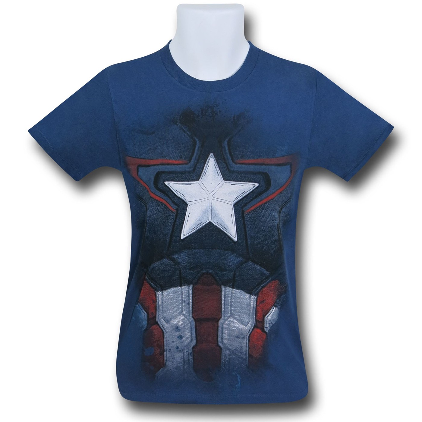 Captain America 30 Single Costume T-Shirt, Blue