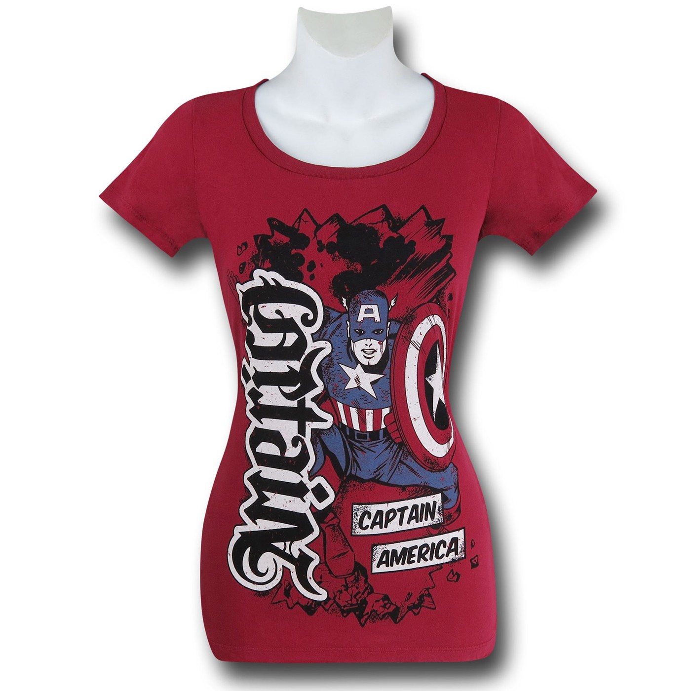 captain america women's shirt