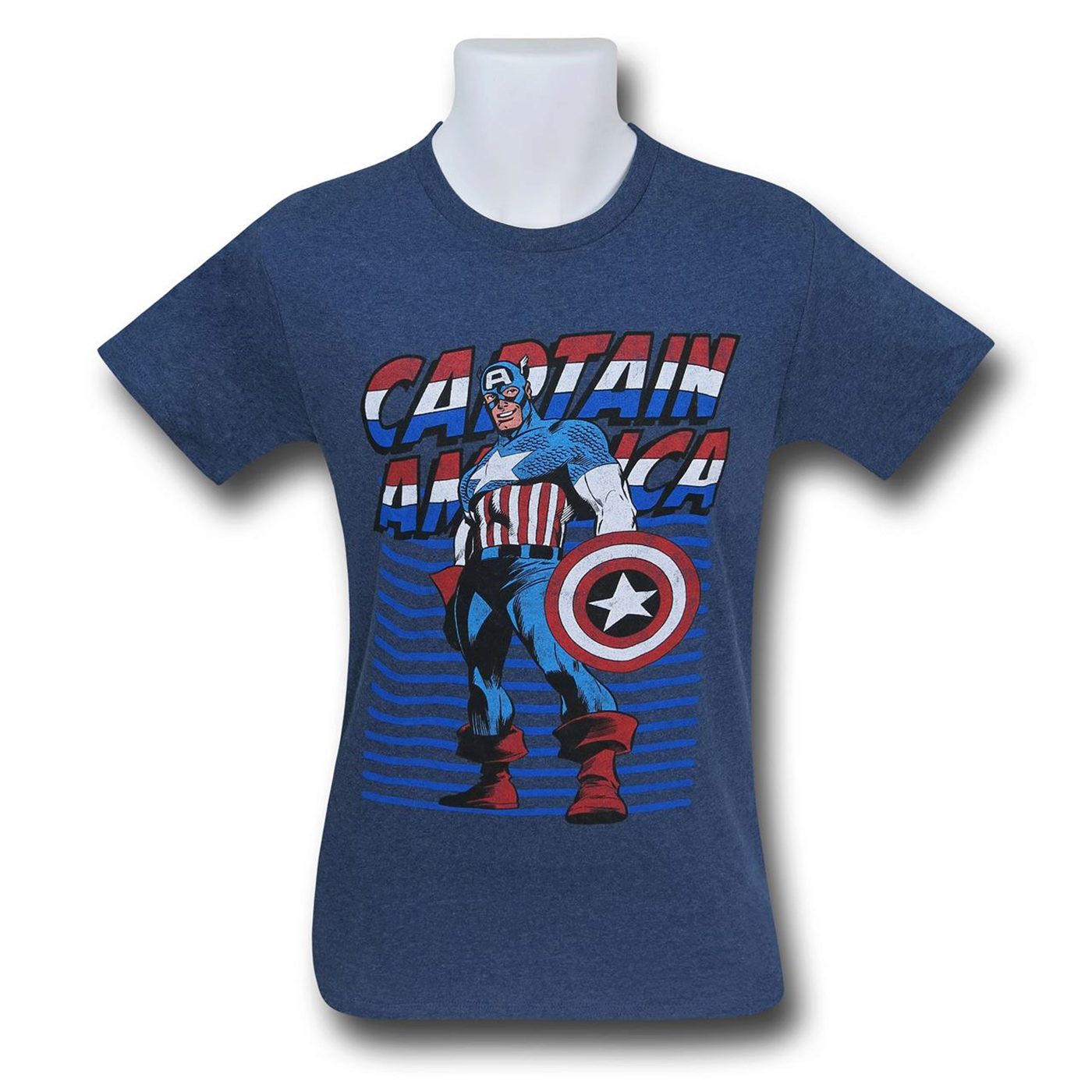Captain America Cap's Colors Men's T-Shirt, Blue