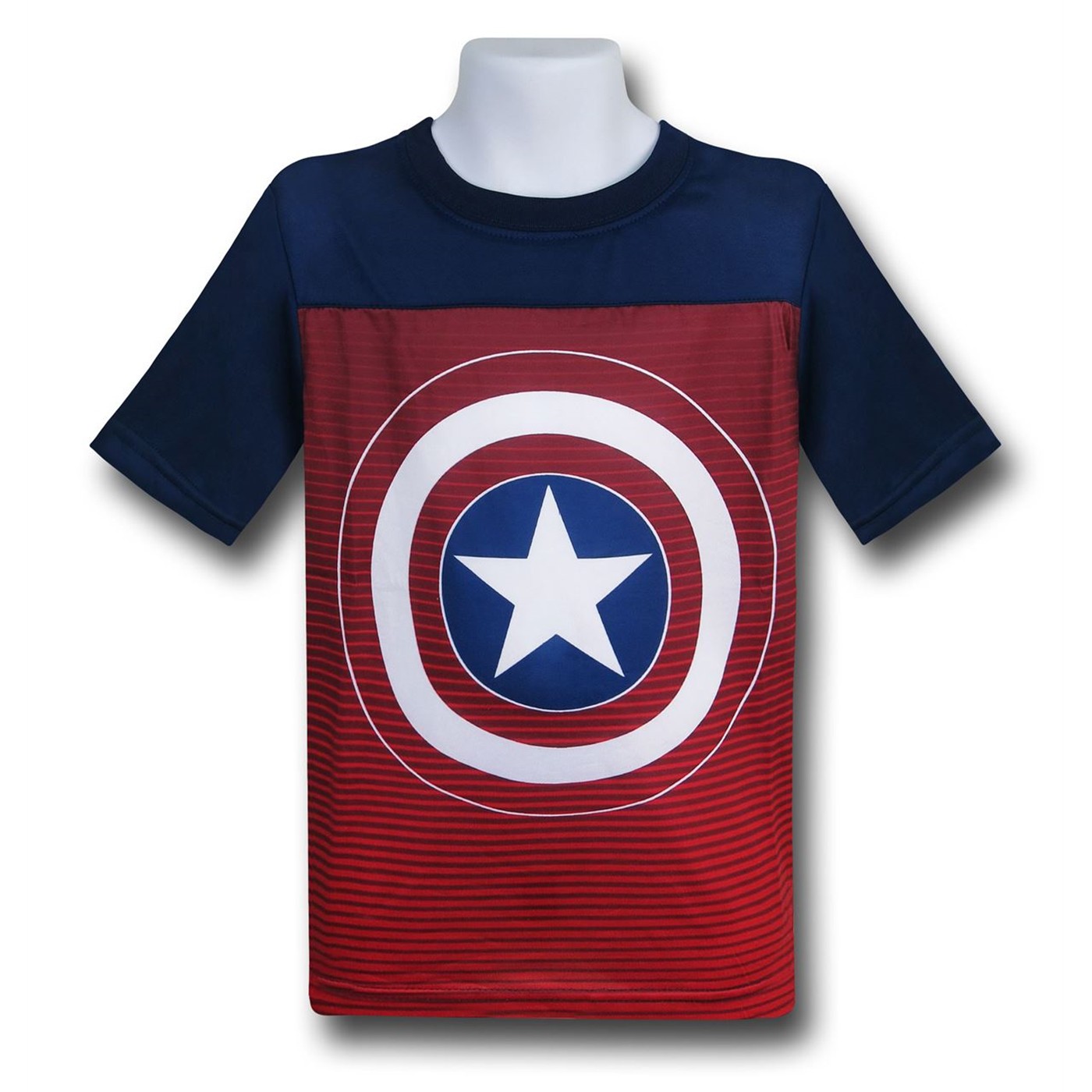Captain America Kids Freedom Shield Cut & Sew T-Shirt, Blue