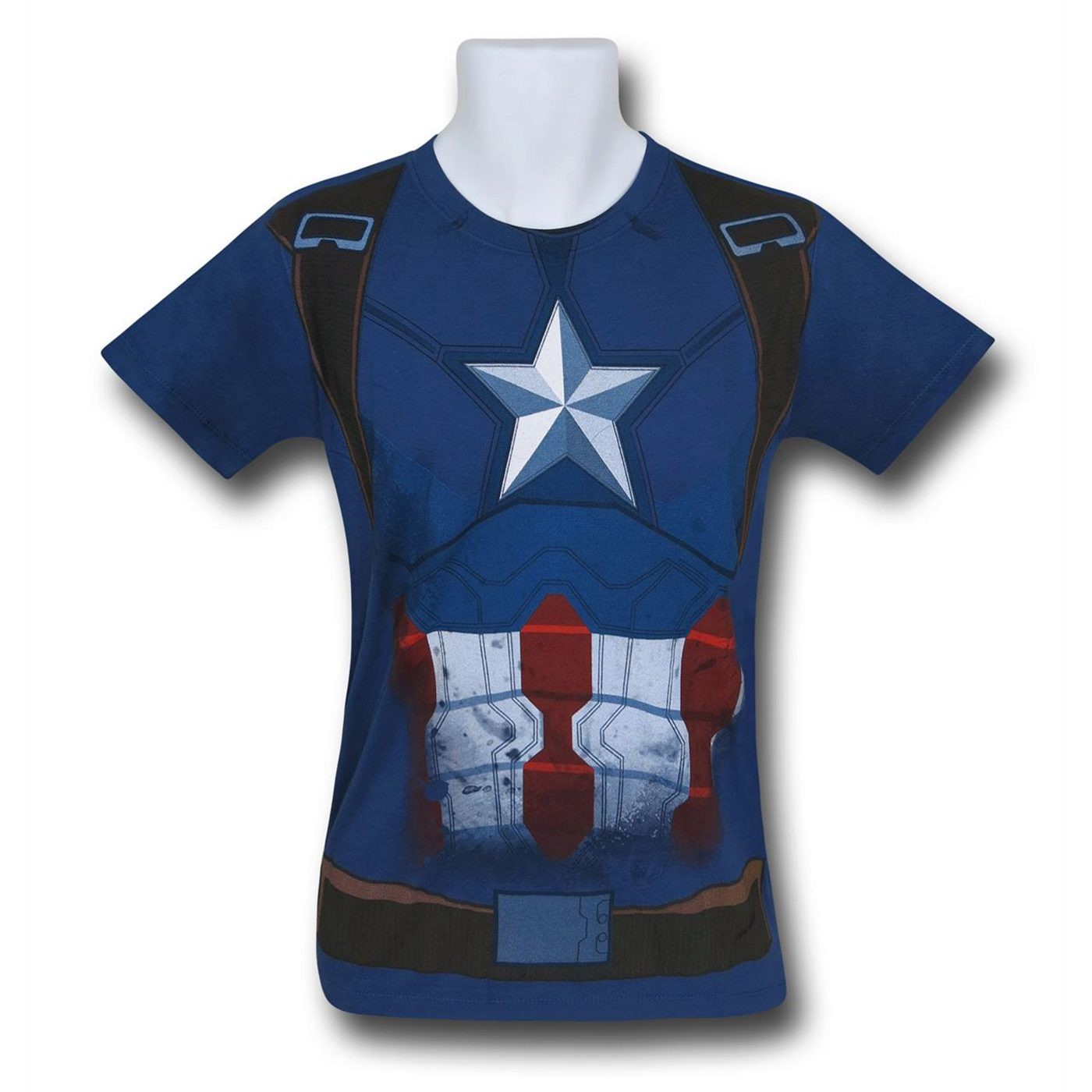 Captain America Civil War Costume T-Shirt, Blue
