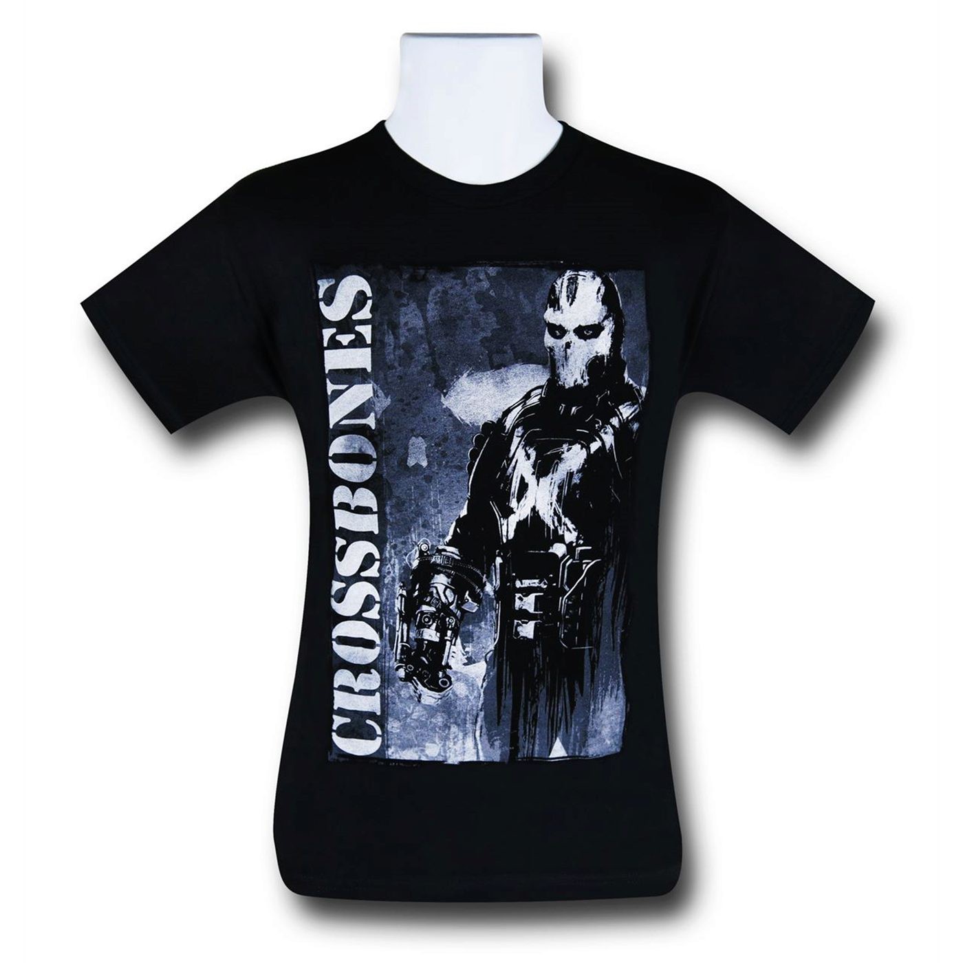 Captain America Civil War Crossbones Stance T-Shirt, Black