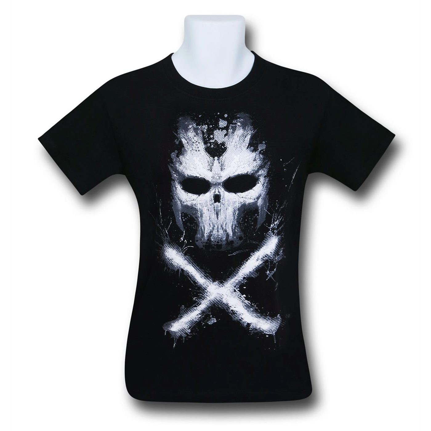 Captain America Civil War Crossbones Visage T-Shirt, Black