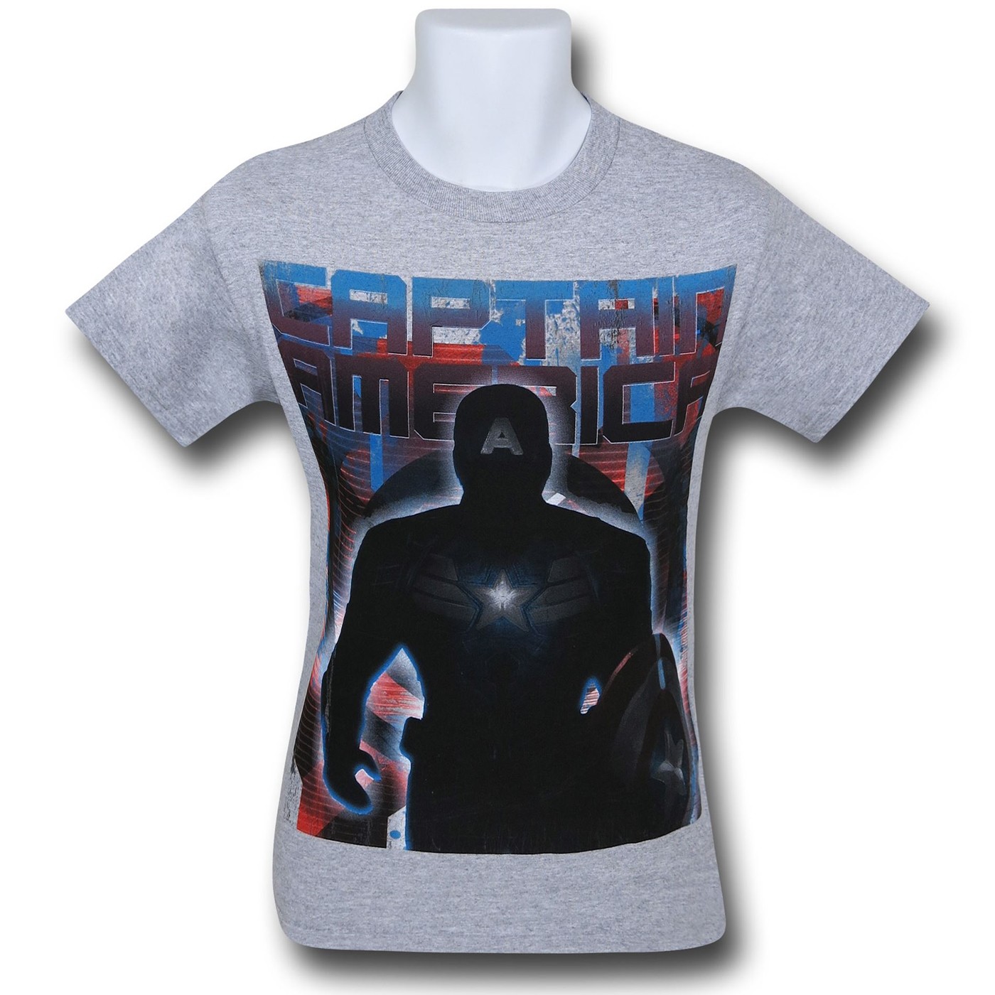 Captain America Done Deal Grey T-Shirt, Grey