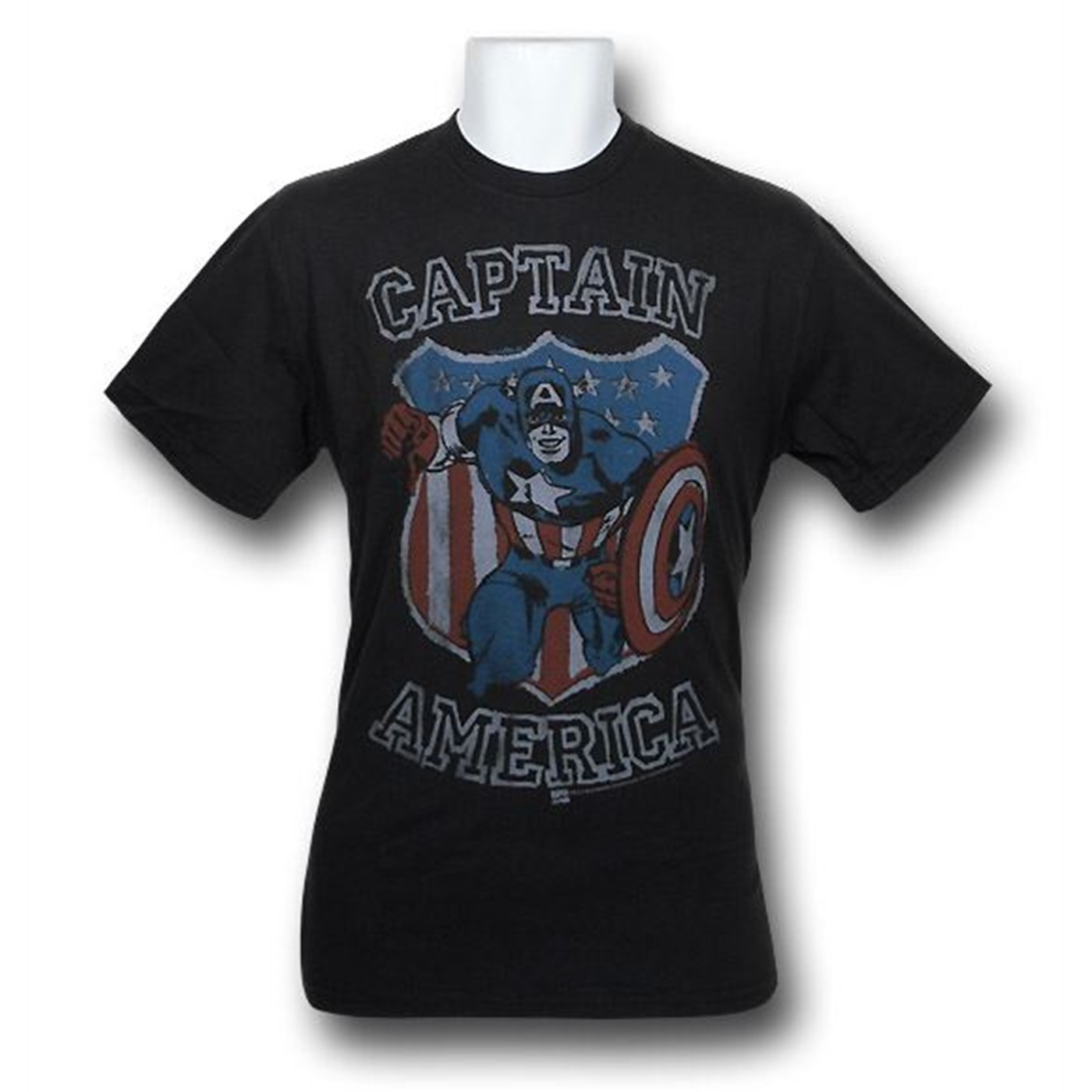 Captain America Epic Junk Food T-Shirt, Black