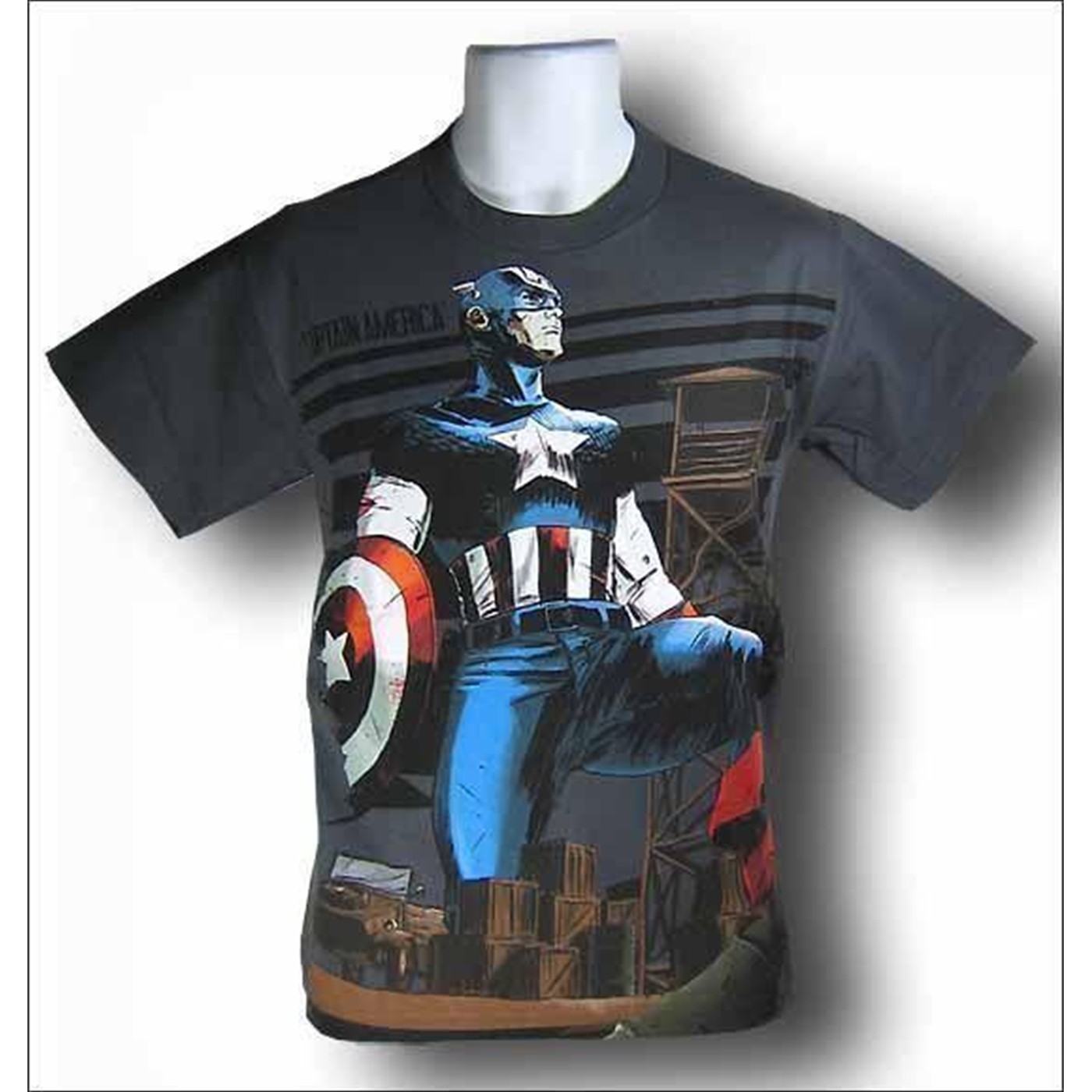 Captain America Fort T-Shirt, Grey