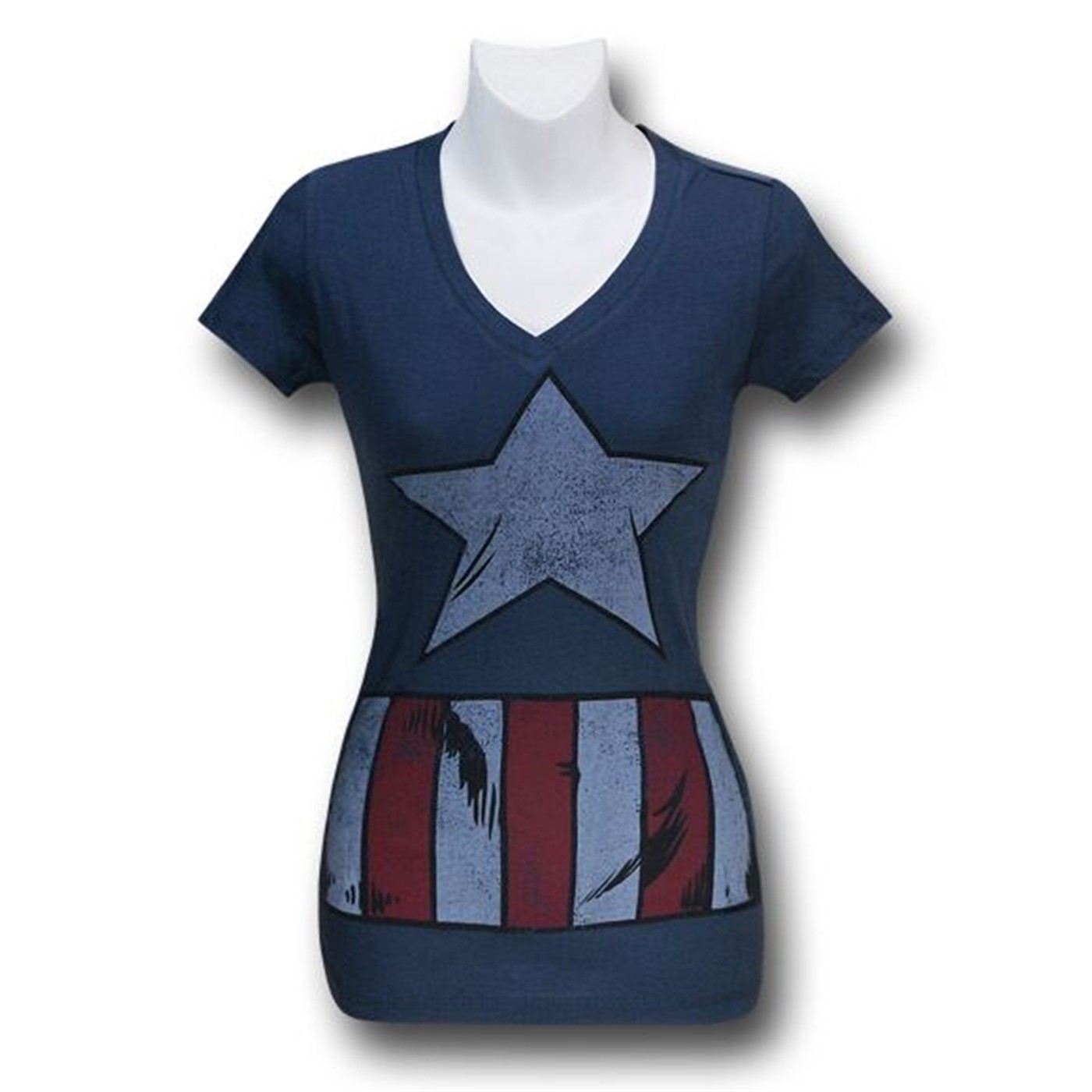 Captain America Juniors Costume T-Shirt, Blue