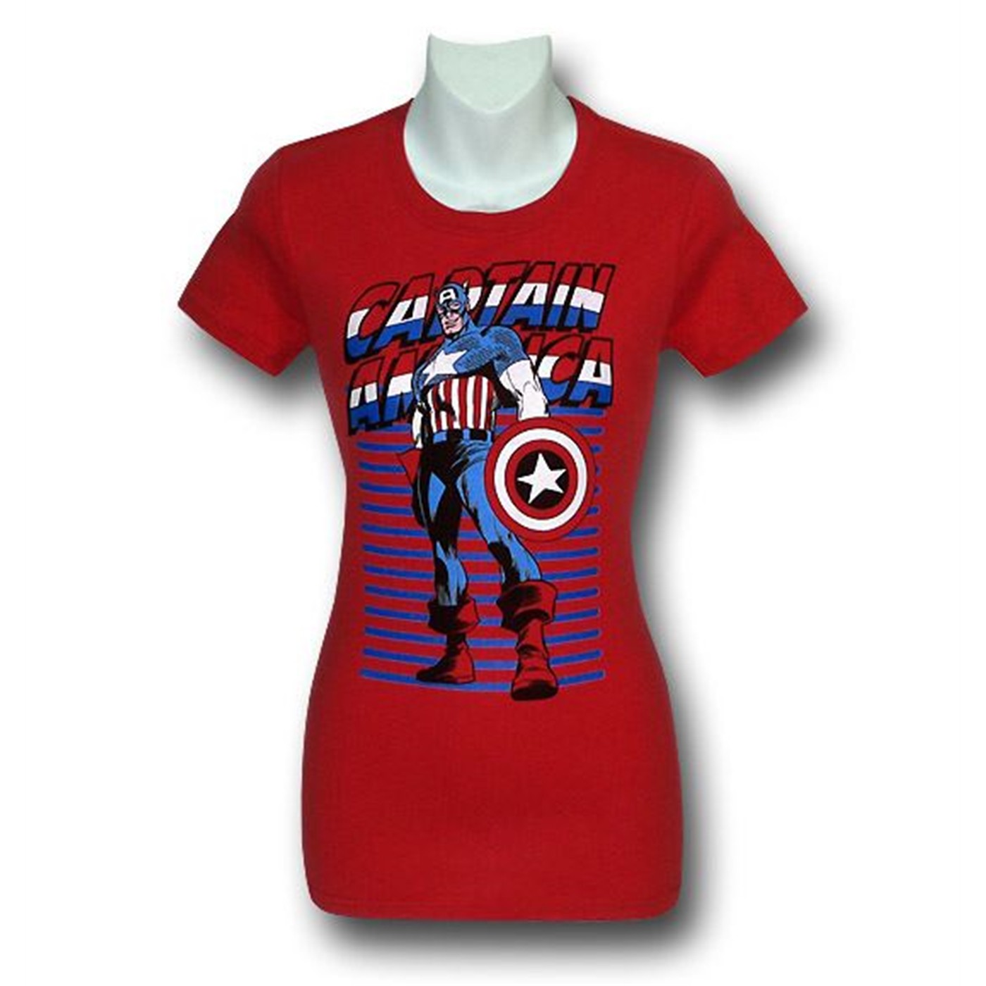 Captain America My Man Women's T-Shirt, Red