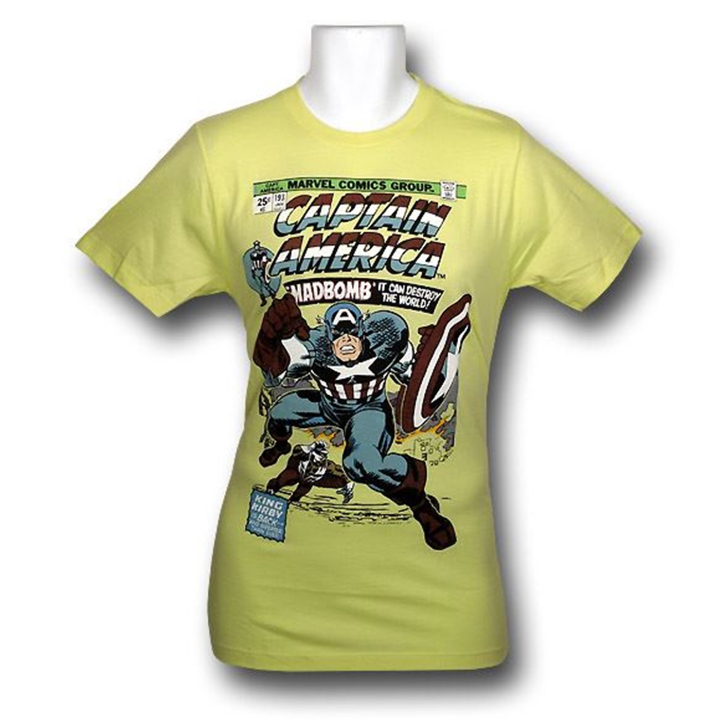 Captain America MADBOMB 30s T-Shirt, Yellow