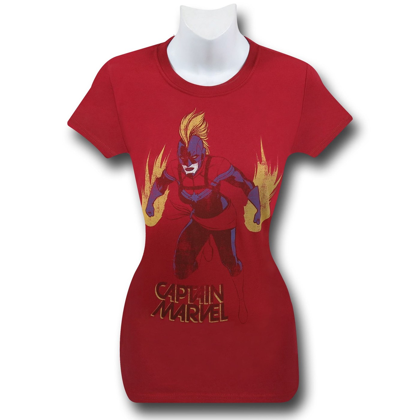 Captain Marvel Red Women's T-Shirt