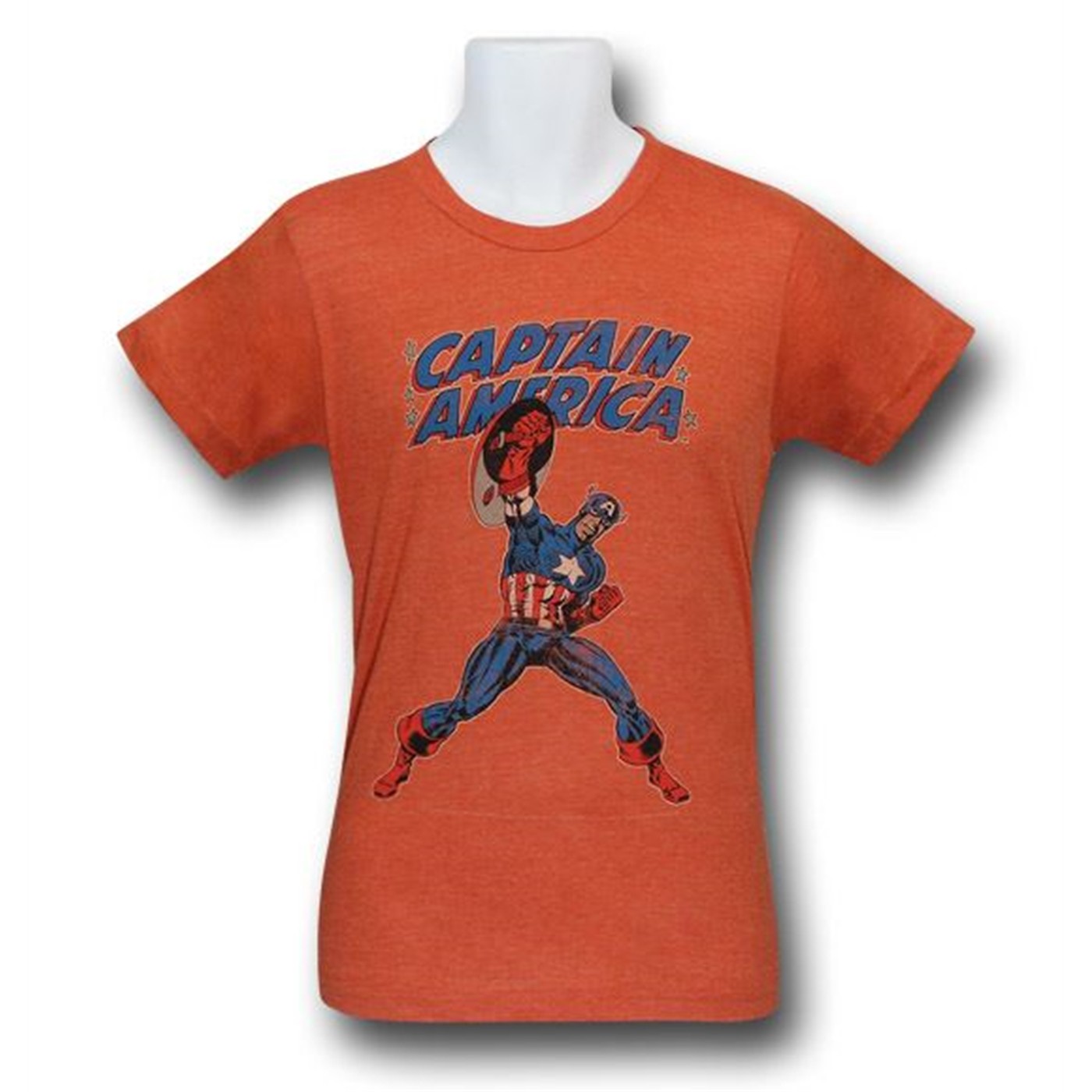 Captain America OOH-RAH (30 Single) T-Shirt, Orange