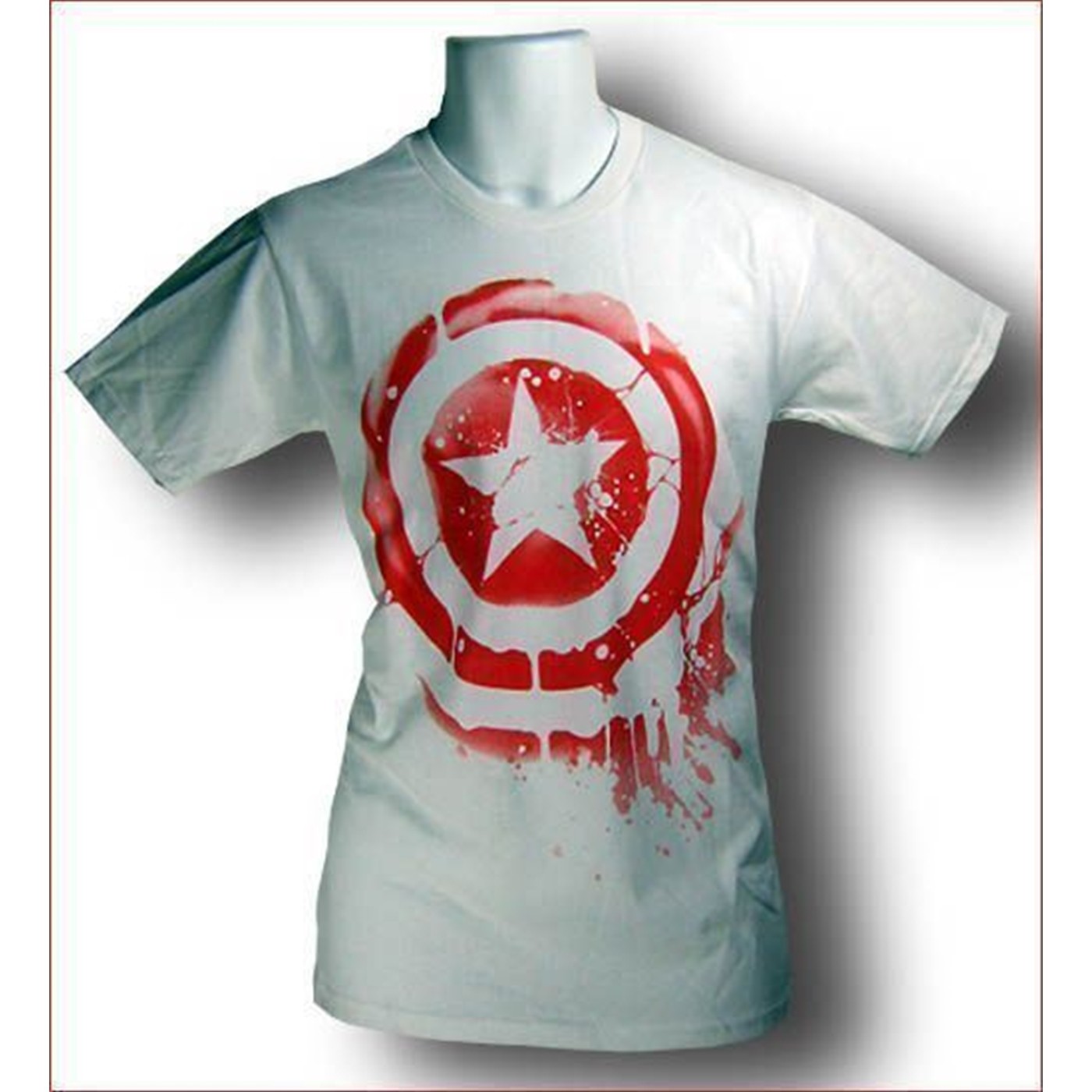 Captain America Red Splatter T-Shirt
