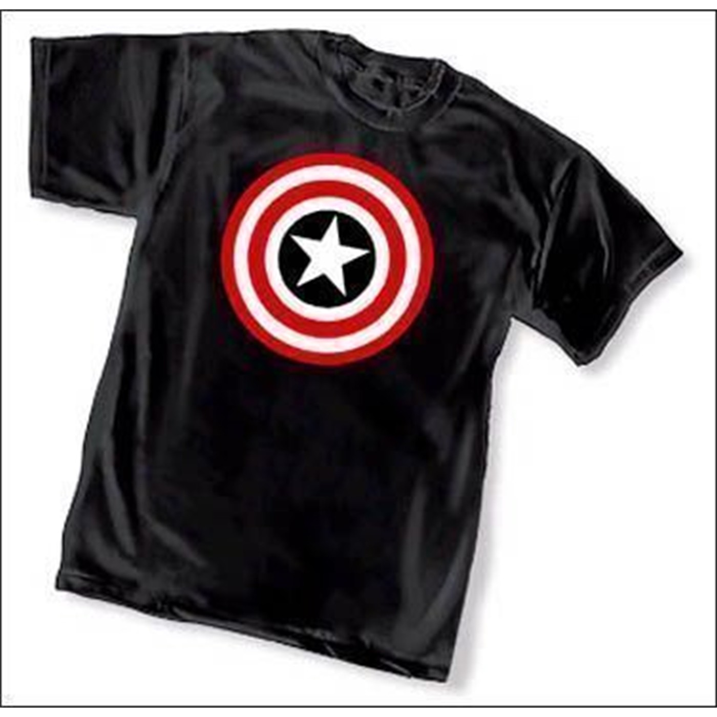 Captain America Shield Black T-Shirt