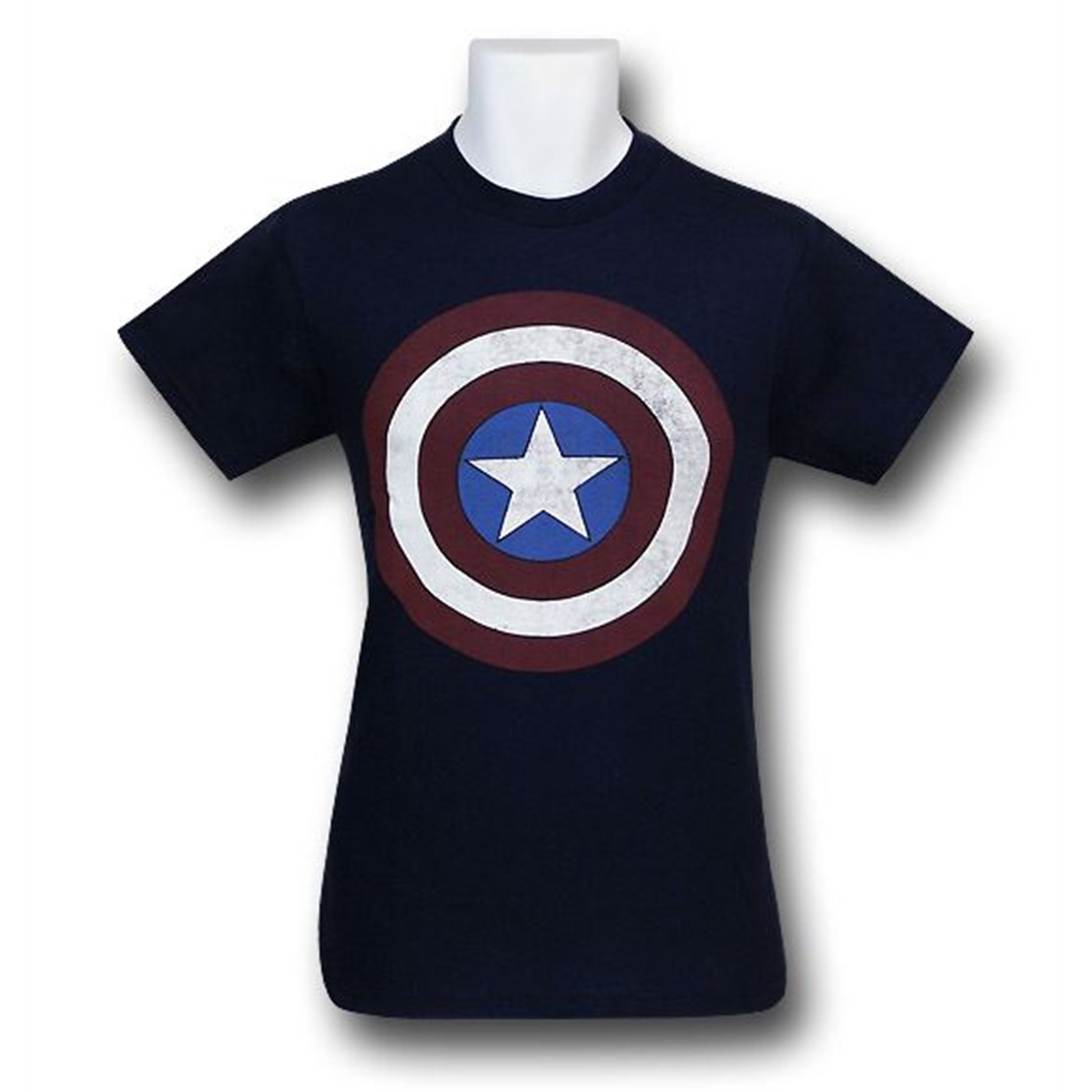 Captain America Outlined Shield T-Shirt, Blue
