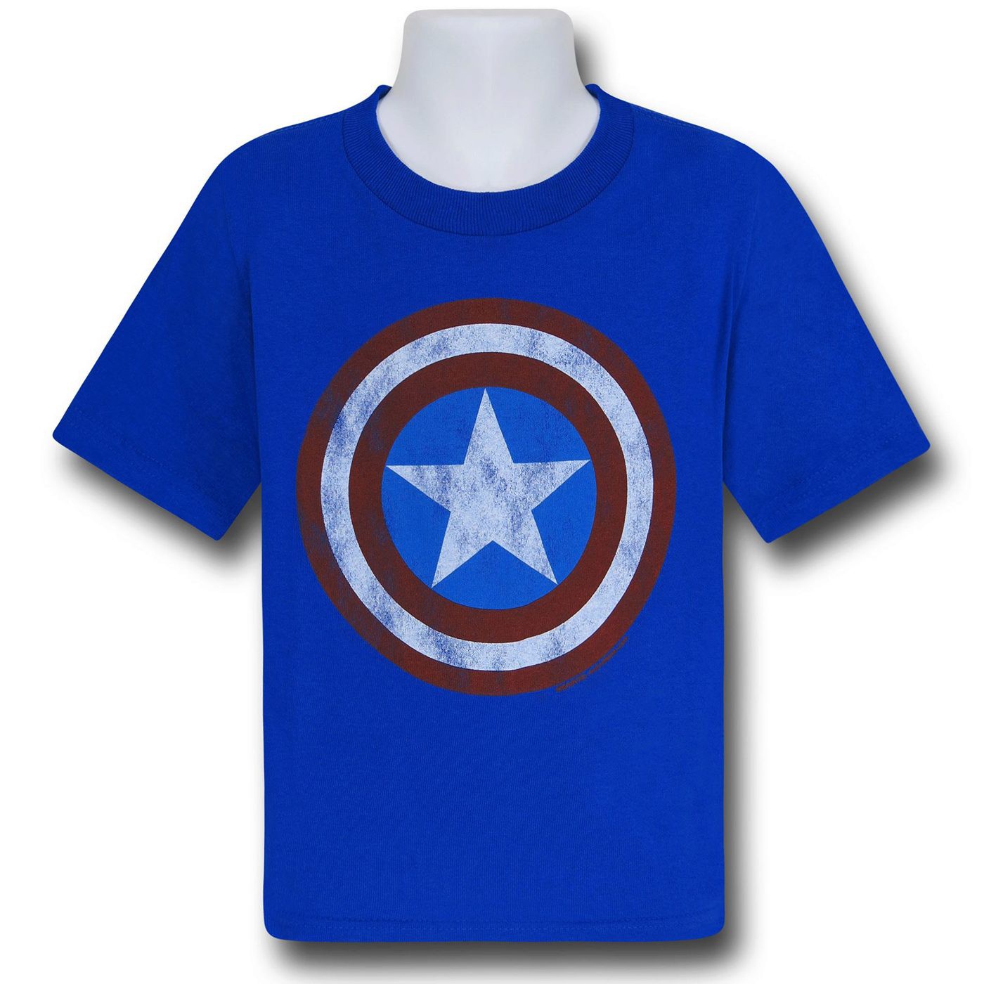 Captain America Shield Symbol Kids T-Shirt, Blue