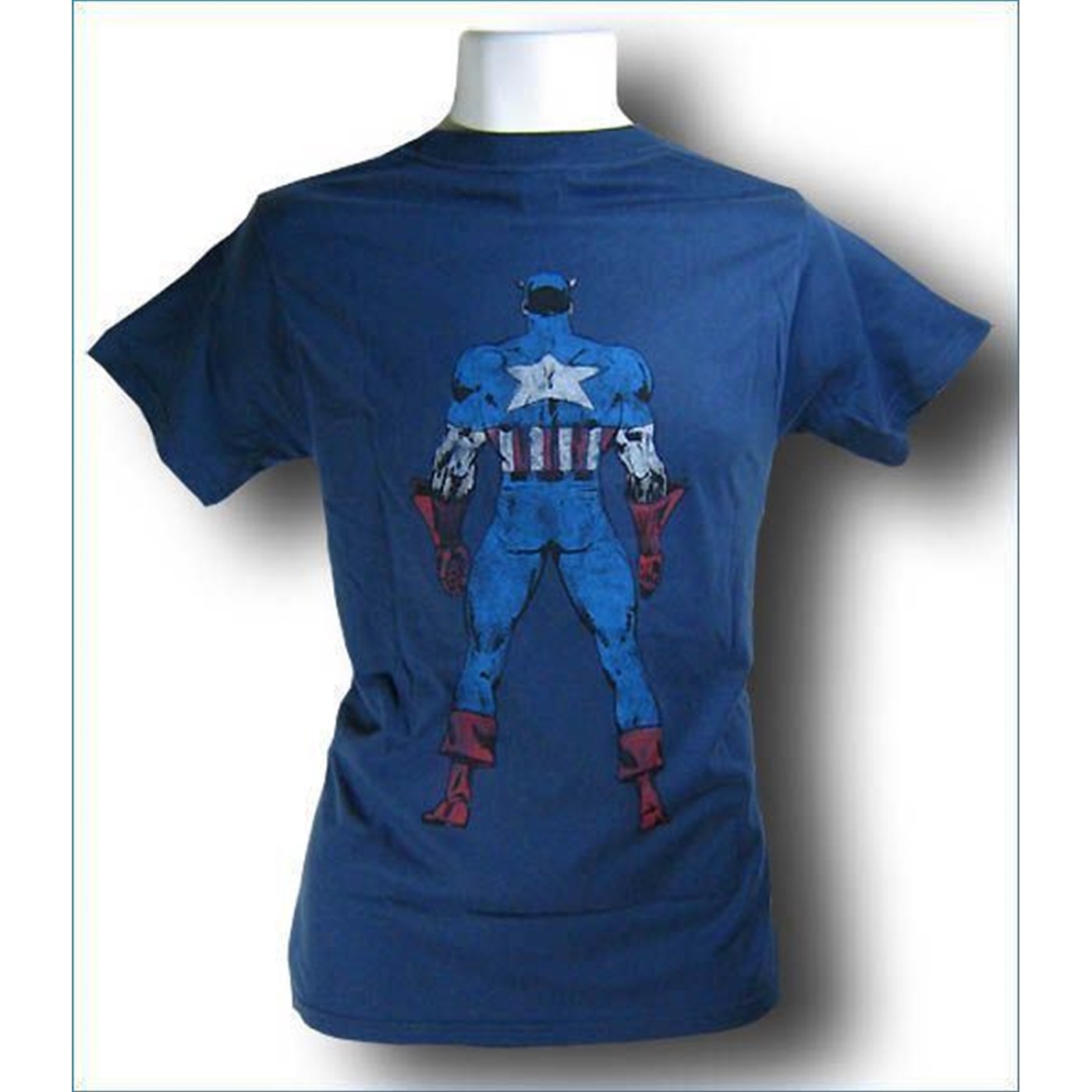 Captain America T-Shirt Classic Standing, Blue