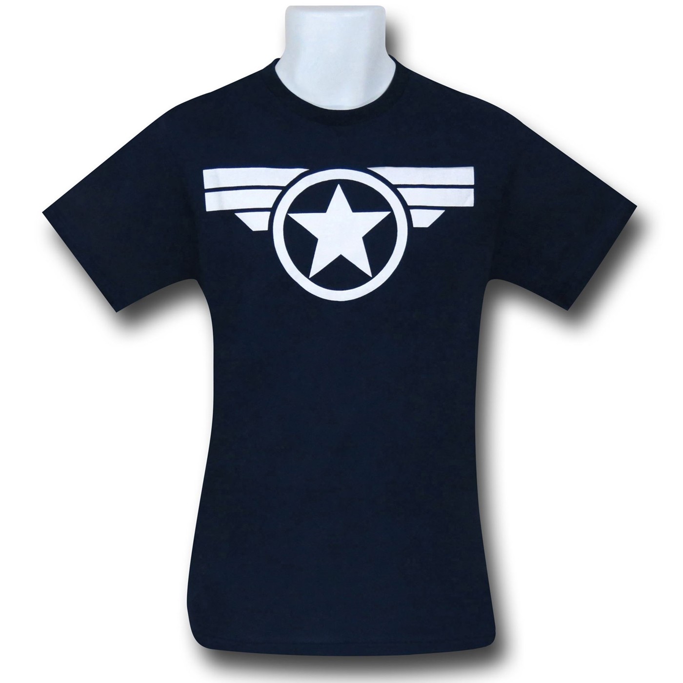Steve Rogers Super Soldier Symbol T-Shirt, Blue