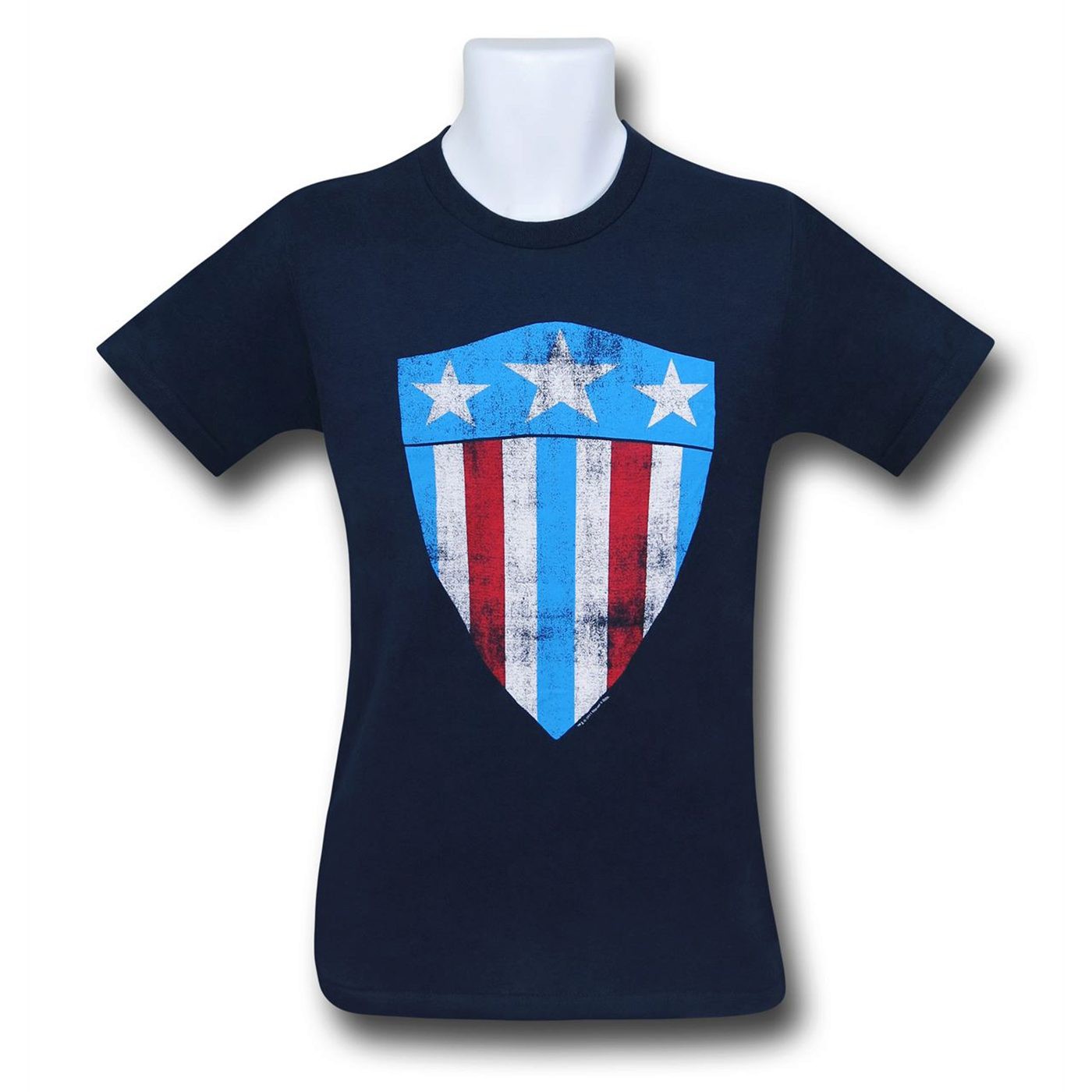 Captain America Original Shield 30 Single T-Shirt, Blue