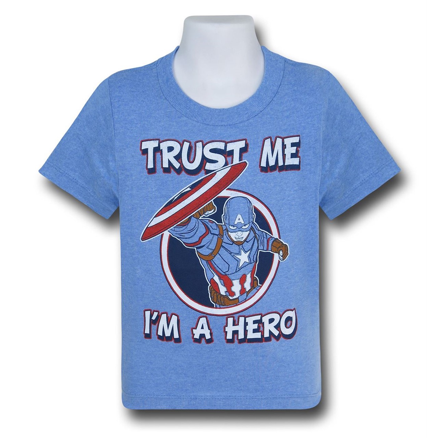 Captain America Trust Me Kids T-Shirt, Blue
