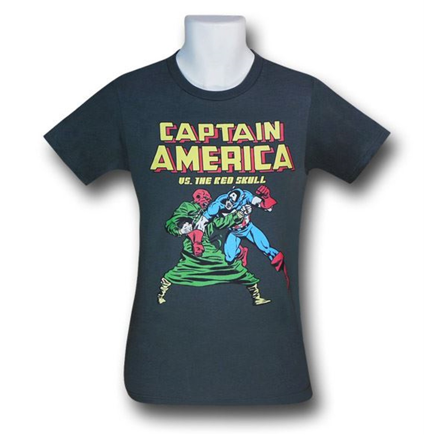 Captain America Vs. Red Skull 30 Single T-Shirt, Grey