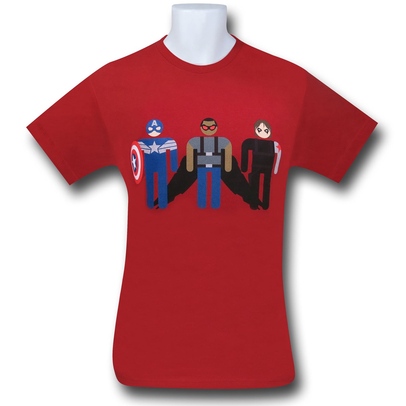 Captain America Winter Trio 30 Single T-Shirt, Red