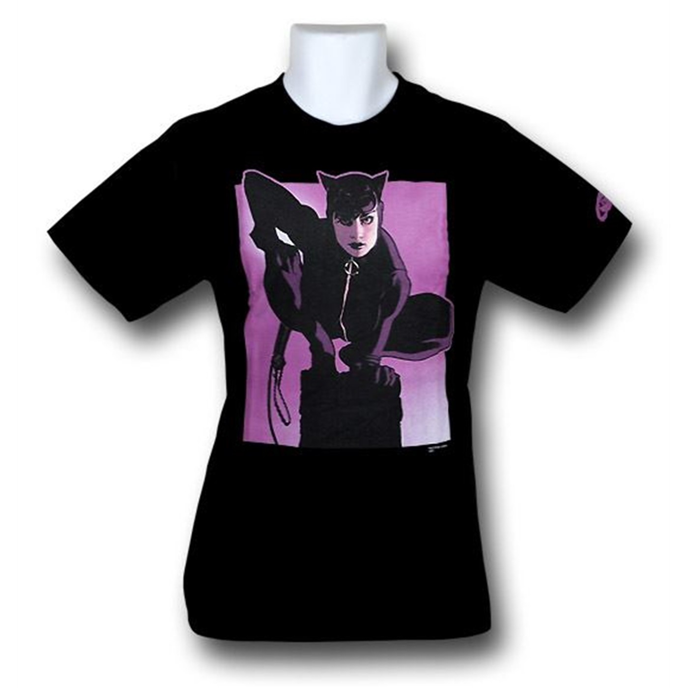 Catwoman Pedestal T-Shirt by Adam Hughes, Black