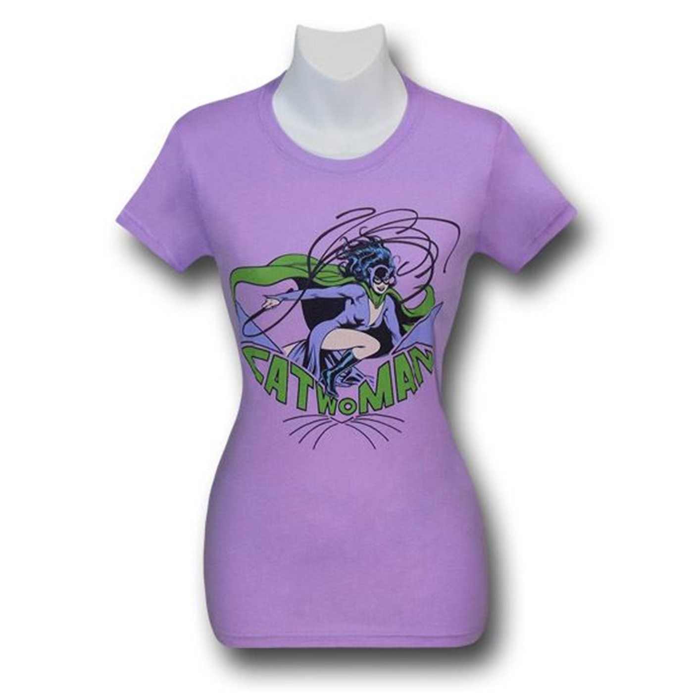 Catwoman Lilac And Whiskers Women's T-Shirt, Purple