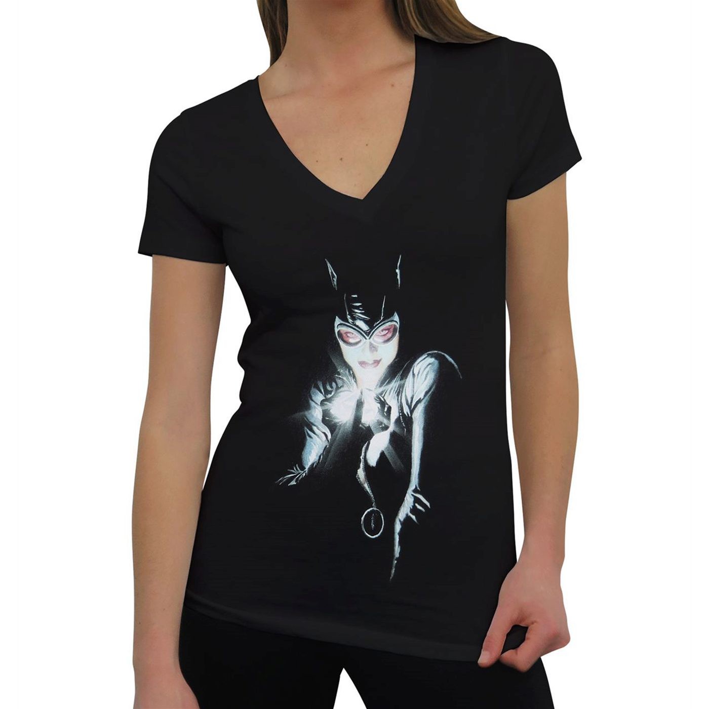 Catwoman Shadows Women's T-Shirt, Black