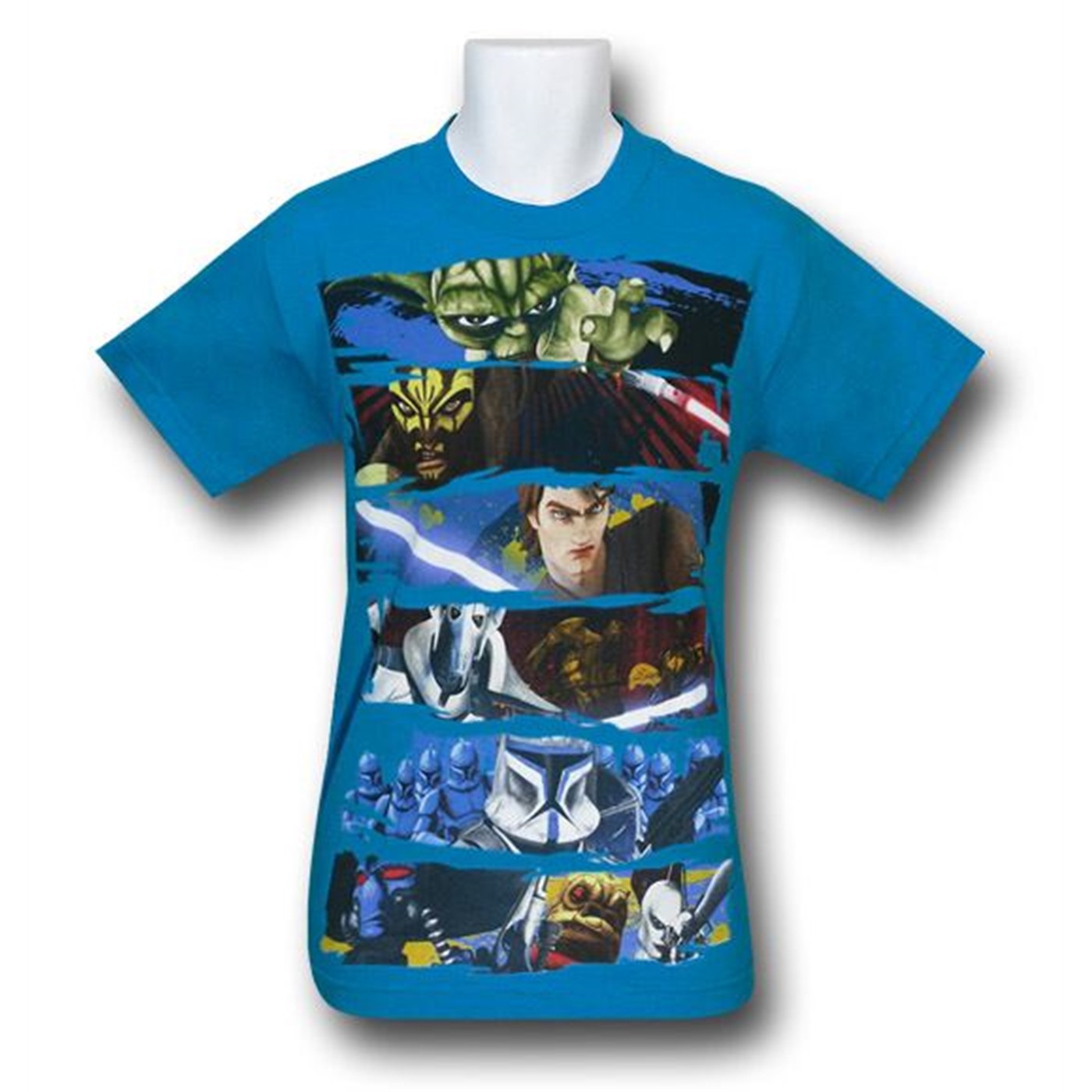 Clone Wars 'Face Off' Kid's T-Shirt, Blue