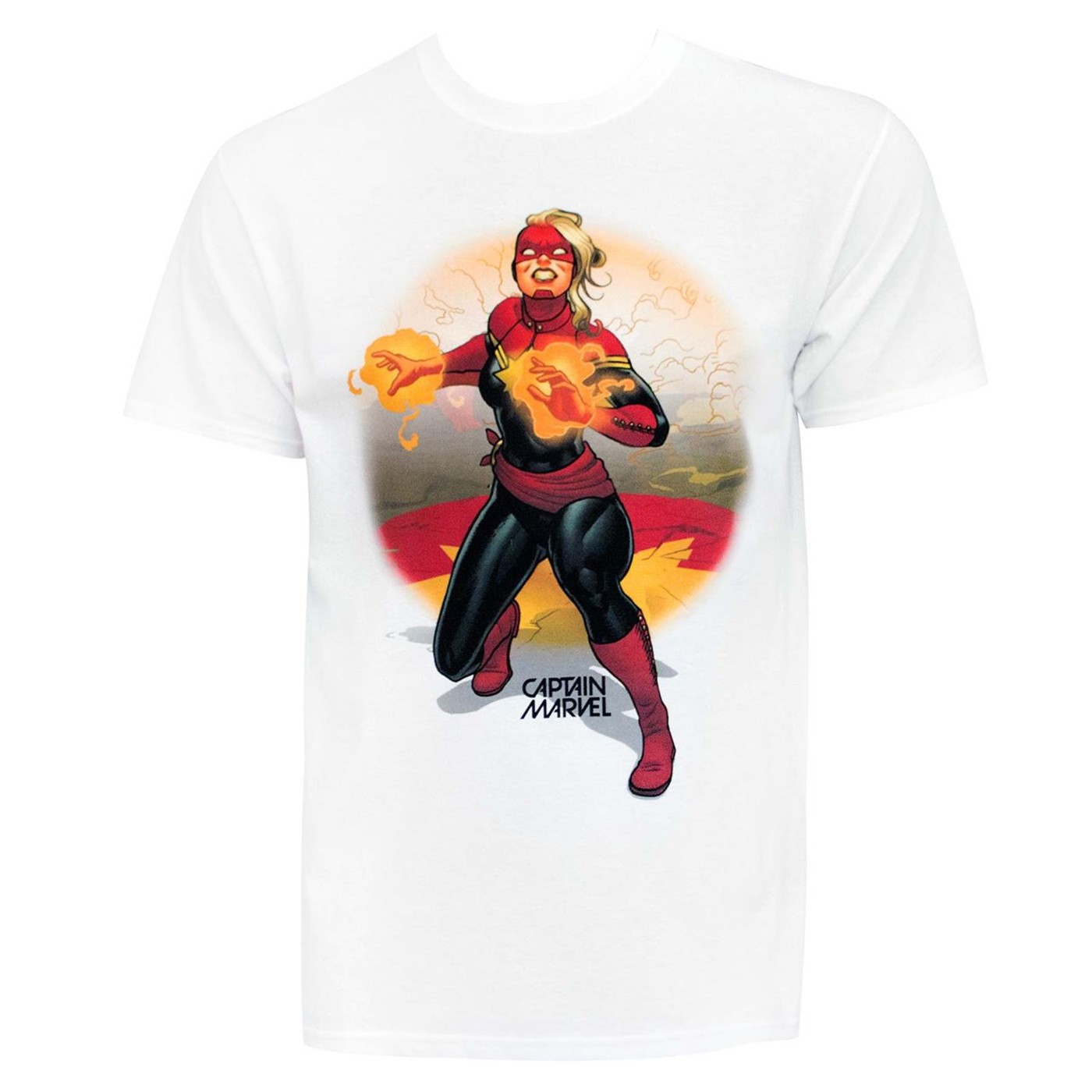 Captain Marvel and the Avengers Men's T-Shirt, White
