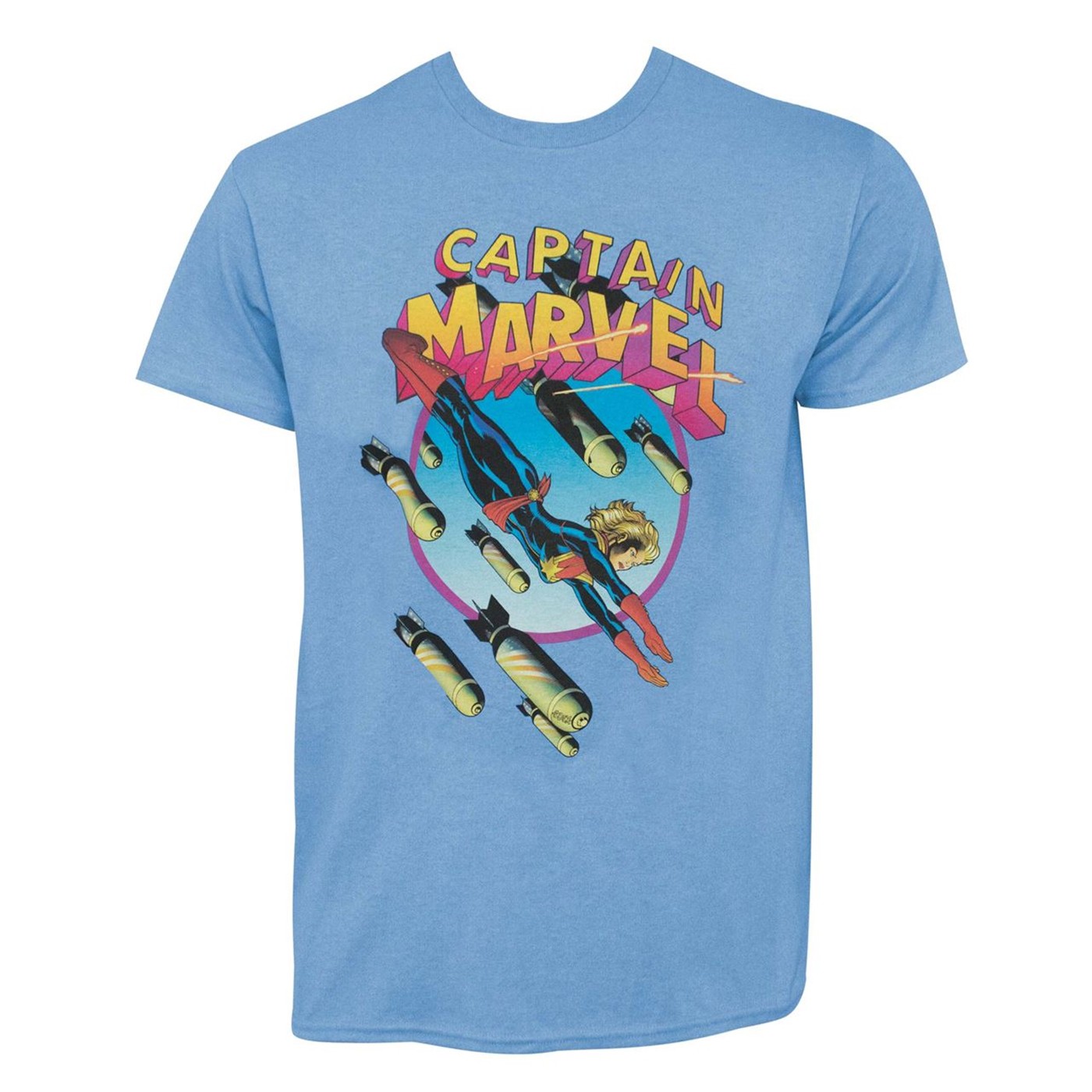 Captain Marvel Earth's Mightiest Hero #3 Men's T-Shirt, Blue