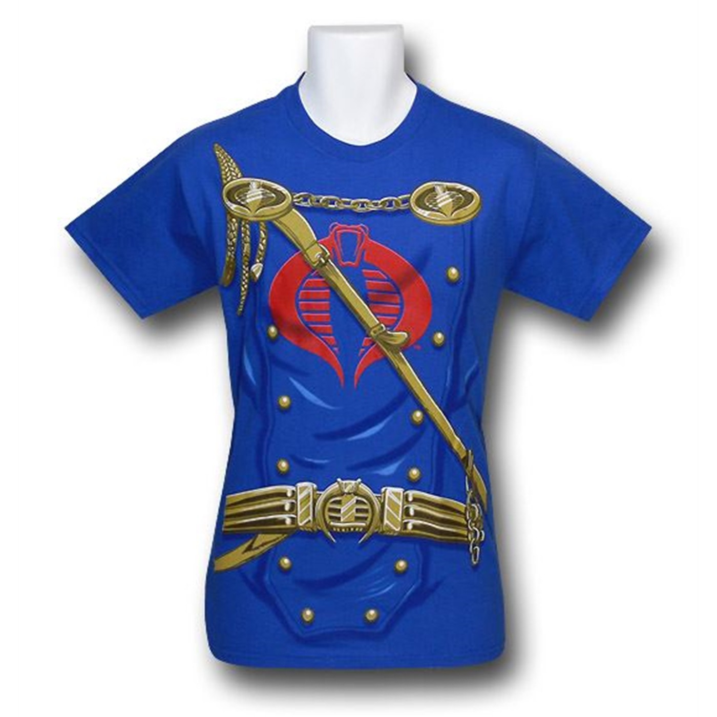 Cobra Commander Costume T-Shirt, Blue