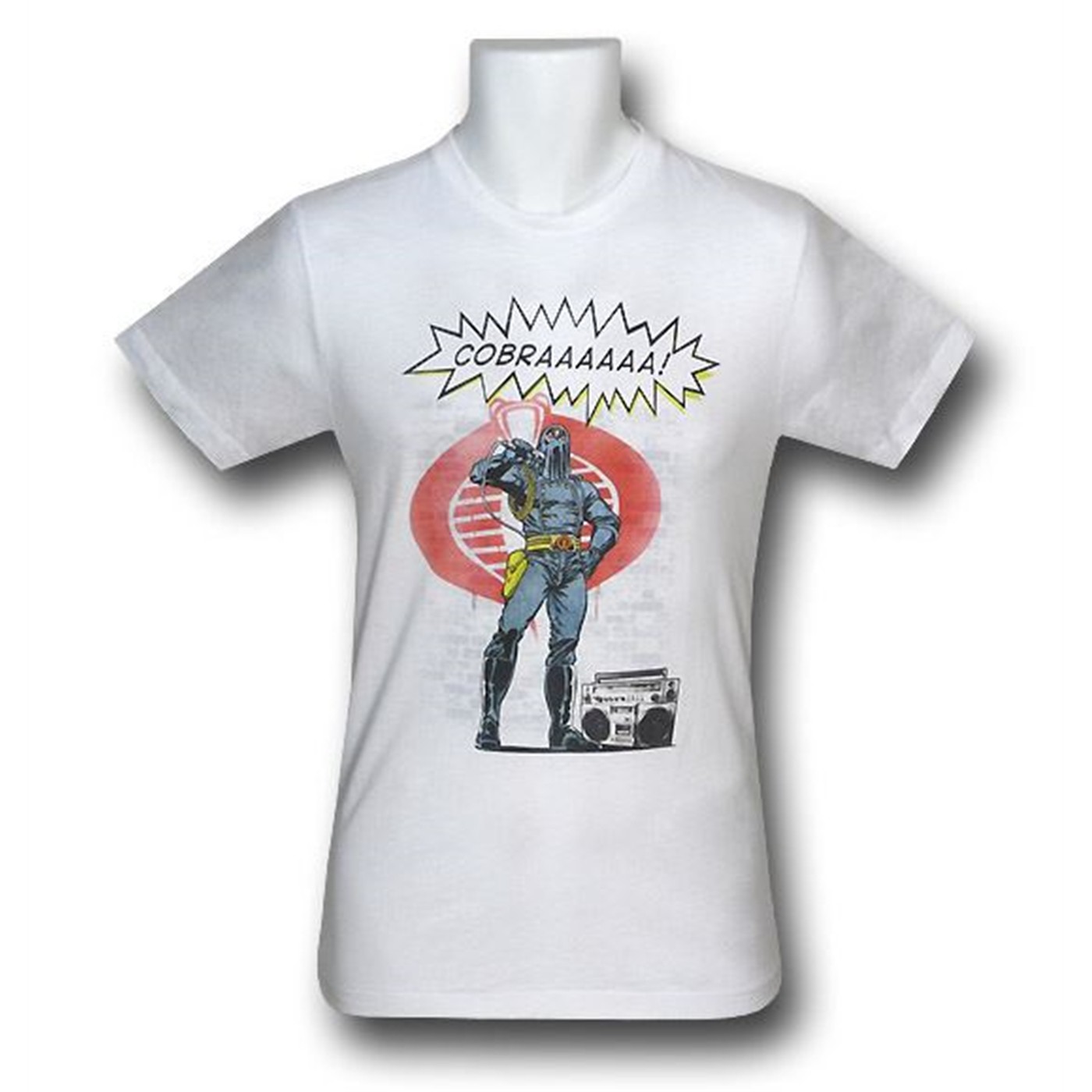 Cobra Commander COBRAAA! 30 Single T-Shirt, White