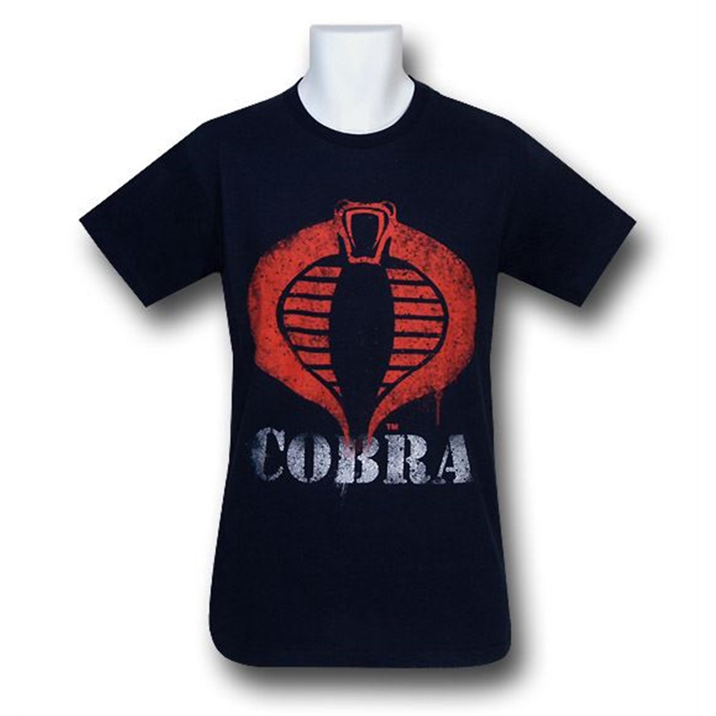 Cobra Spray Paint Stencil 30 Single T-Shirt, Blue