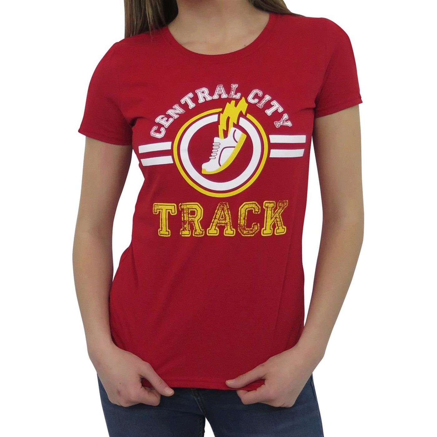 Central City Track Women's T-Shirt, Red