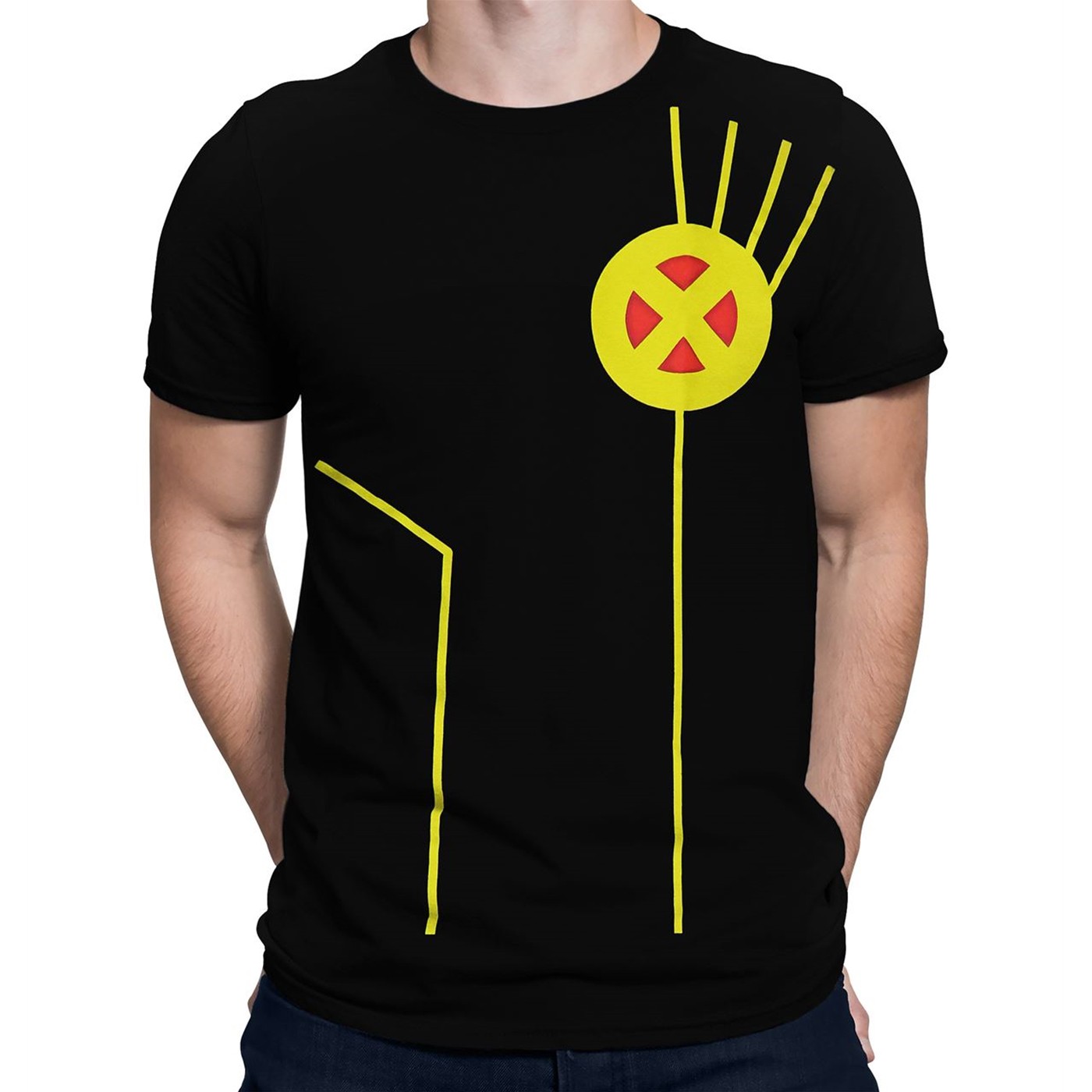 X-Men Cyclops Costume Men's T-Shirt, Black