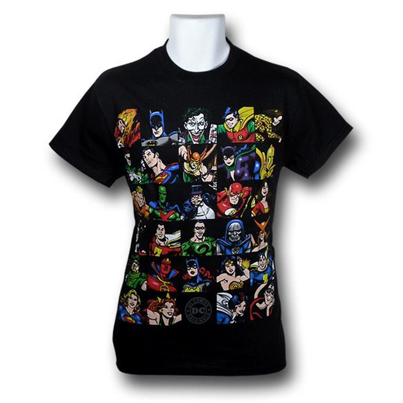 DC Comics Stacked Group T-Shirt, Black